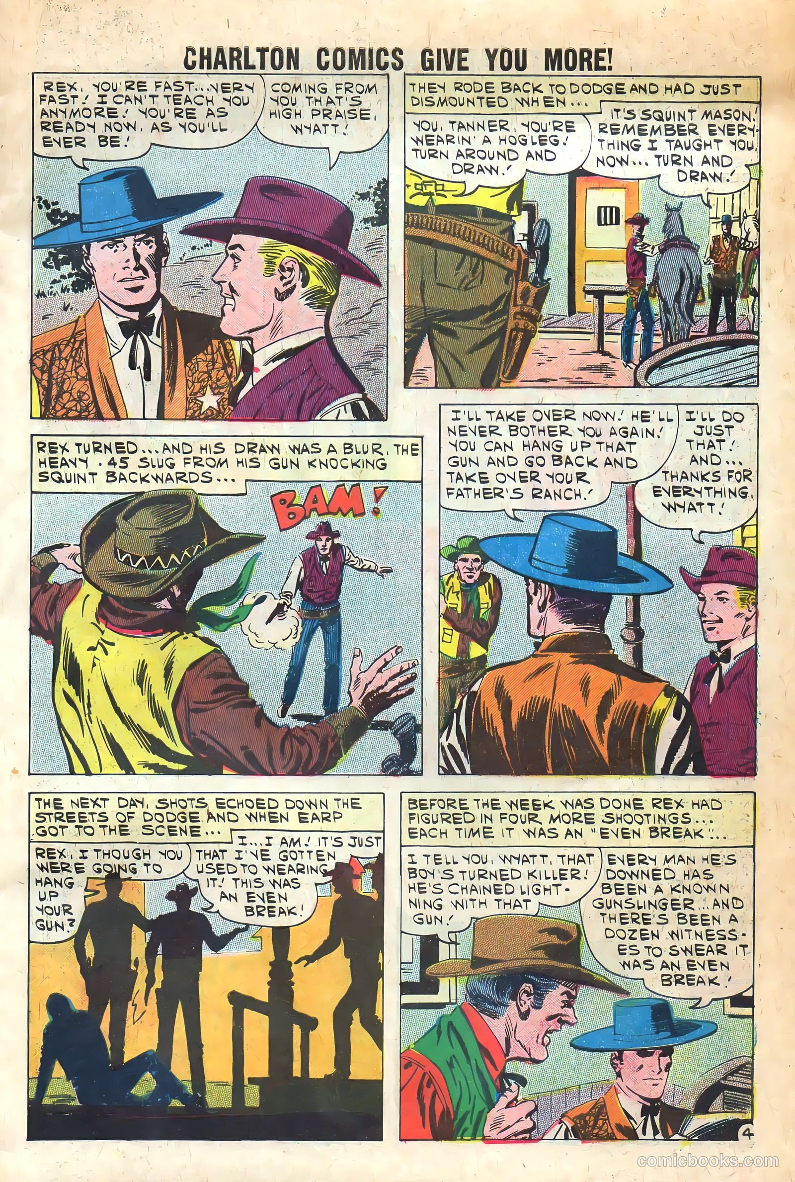 Wyatt Earp, Frontier Marshal #36 (1961) — page 7 of 36