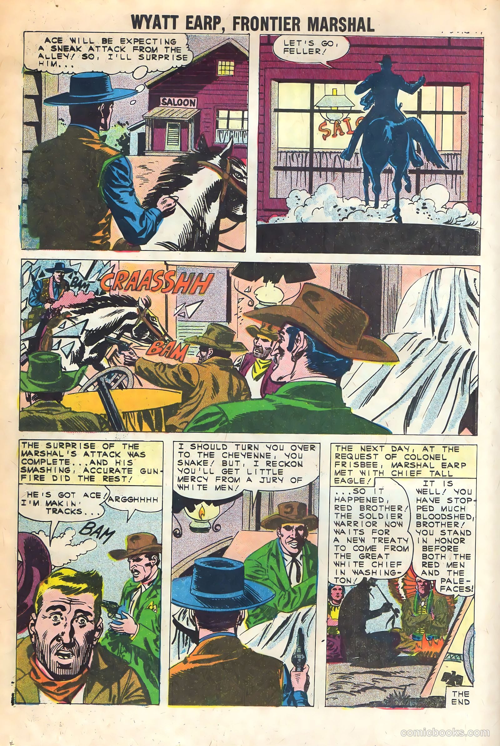 Wyatt Earp, Frontier Marshal #36 (1961) — page 16 of 36