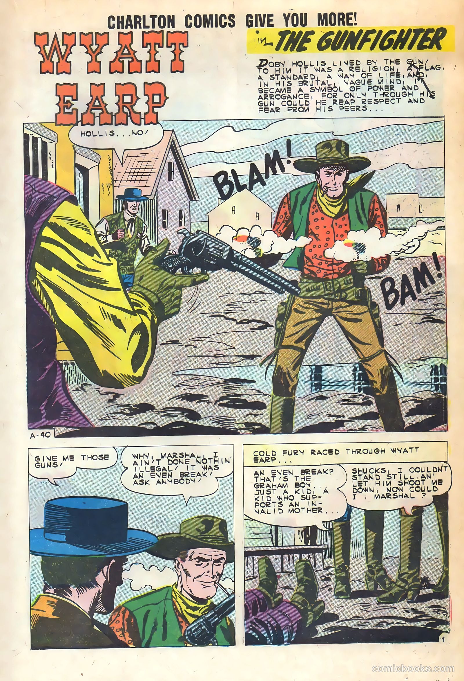 Wyatt Earp, Frontier Marshal #36 (1961) — page 17 of 36