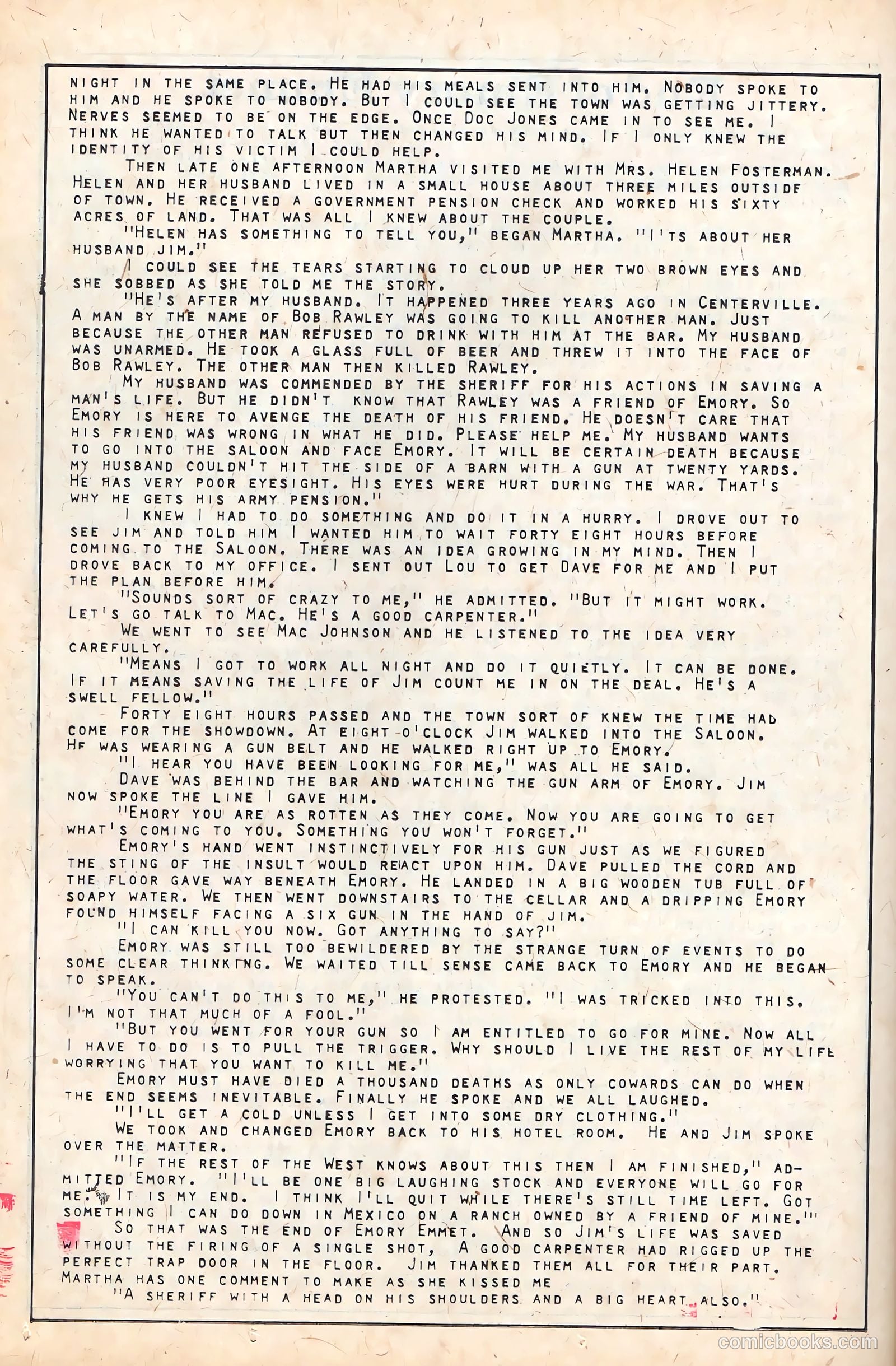 Wyatt Earp, Frontier Marshal #37 (1961) — page 24 of 36