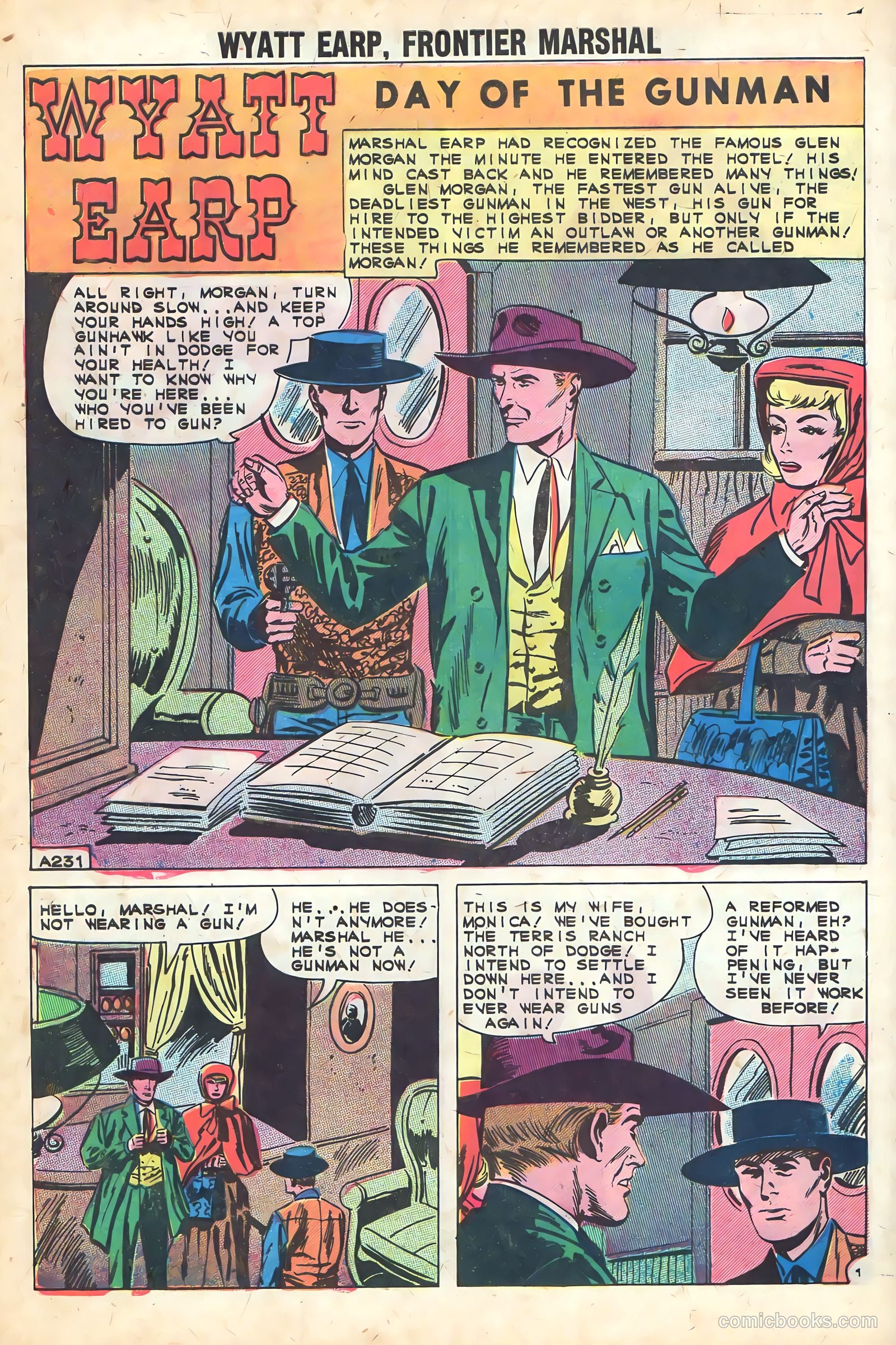 Wyatt Earp, Frontier Marshal #37 (1961) — page 28 of 36