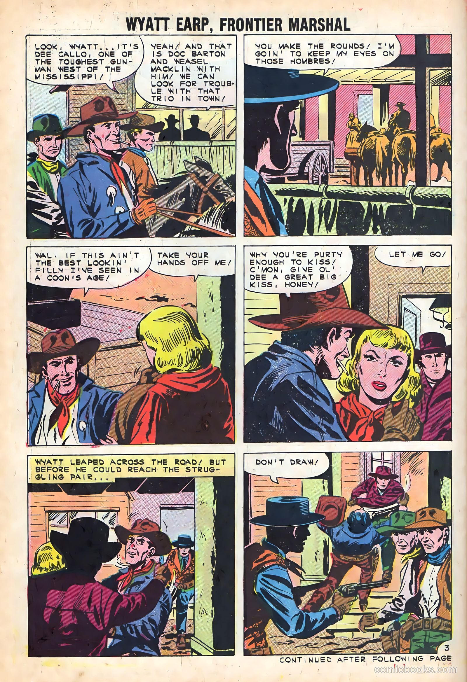 Wyatt Earp, Frontier Marshal #37 (1961) — page 30 of 36