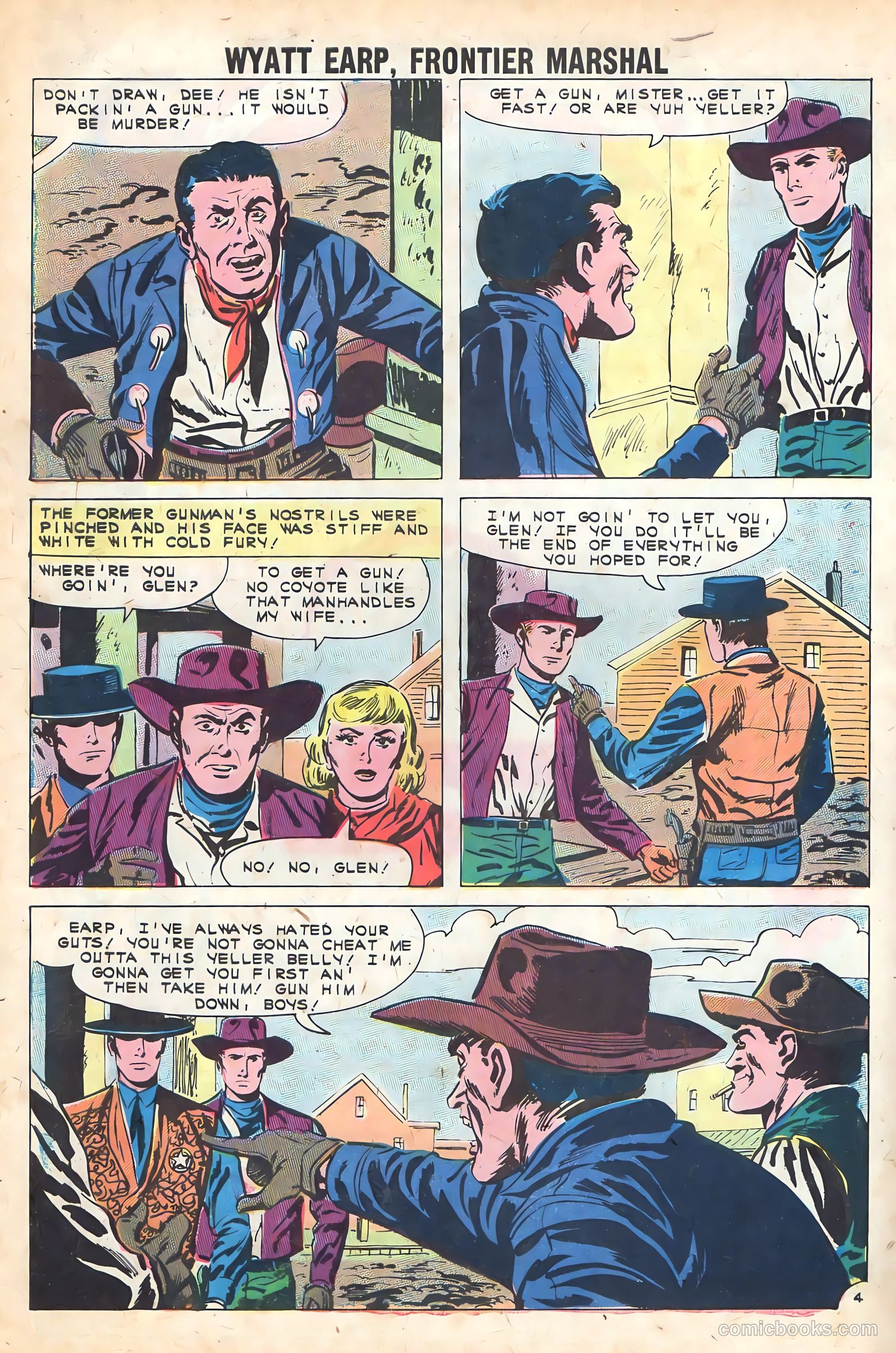 Wyatt Earp, Frontier Marshal #37 (1961) — page 32 of 36