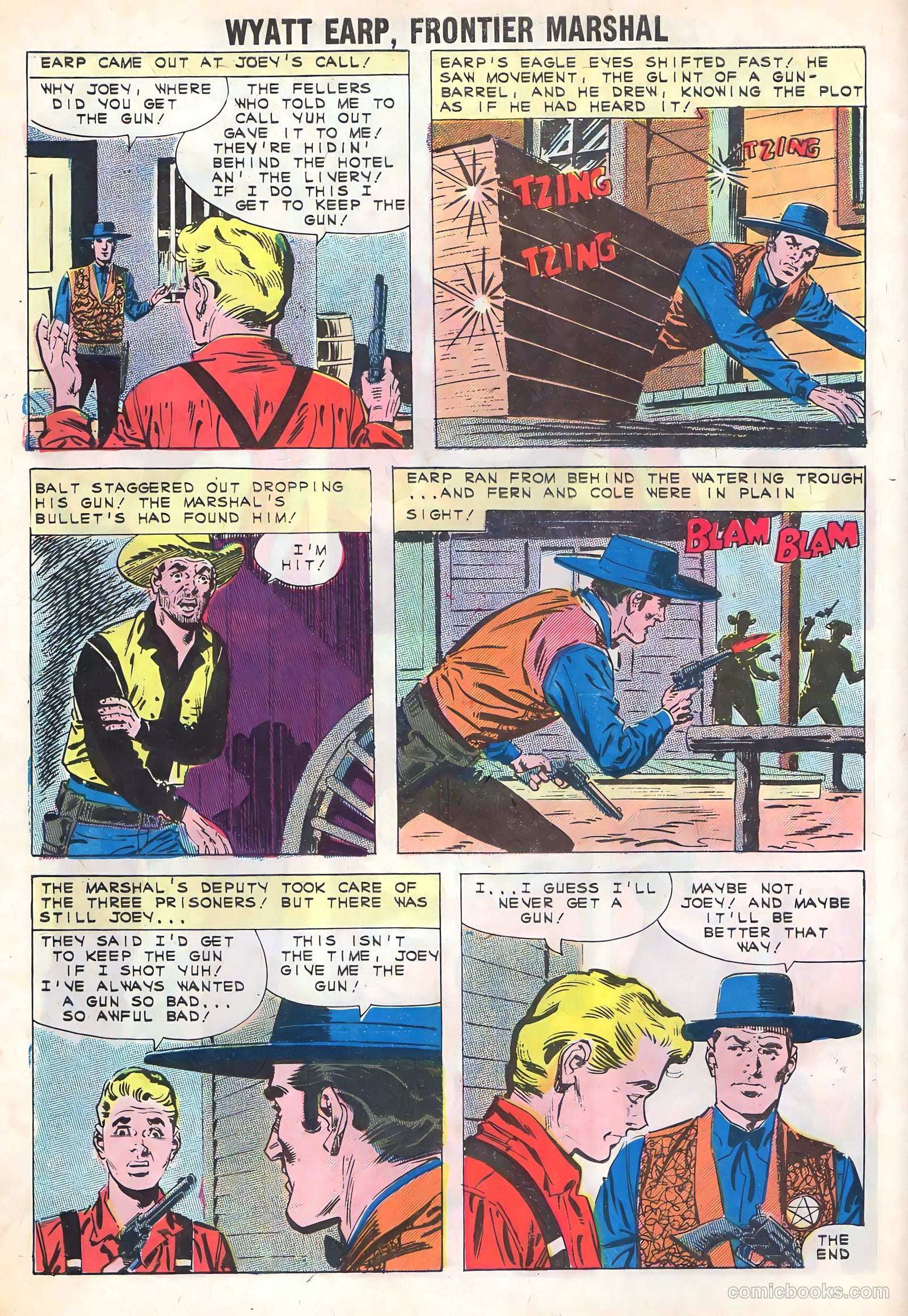Wyatt Earp, Frontier Marshal #38 (1961) — page 8 of 36
