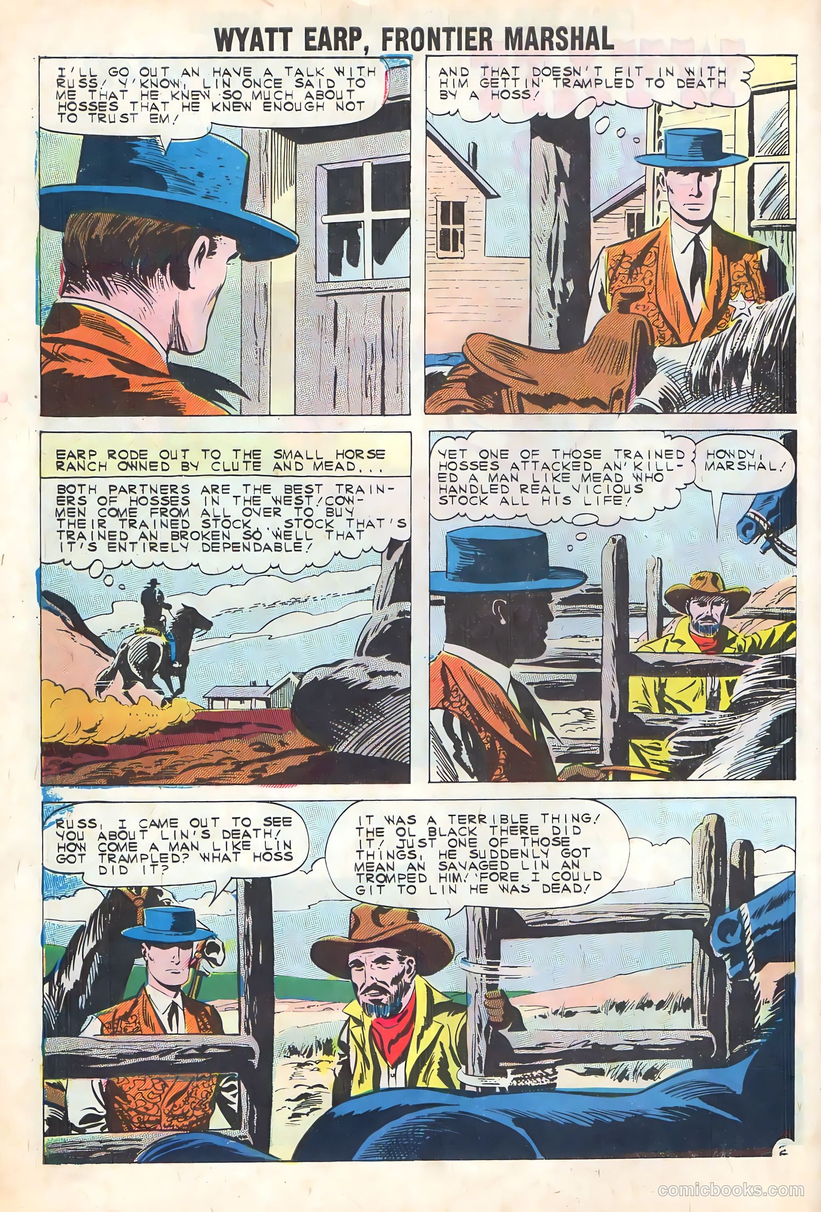 Wyatt Earp, Frontier Marshal #38 (1961) — page 10 of 36