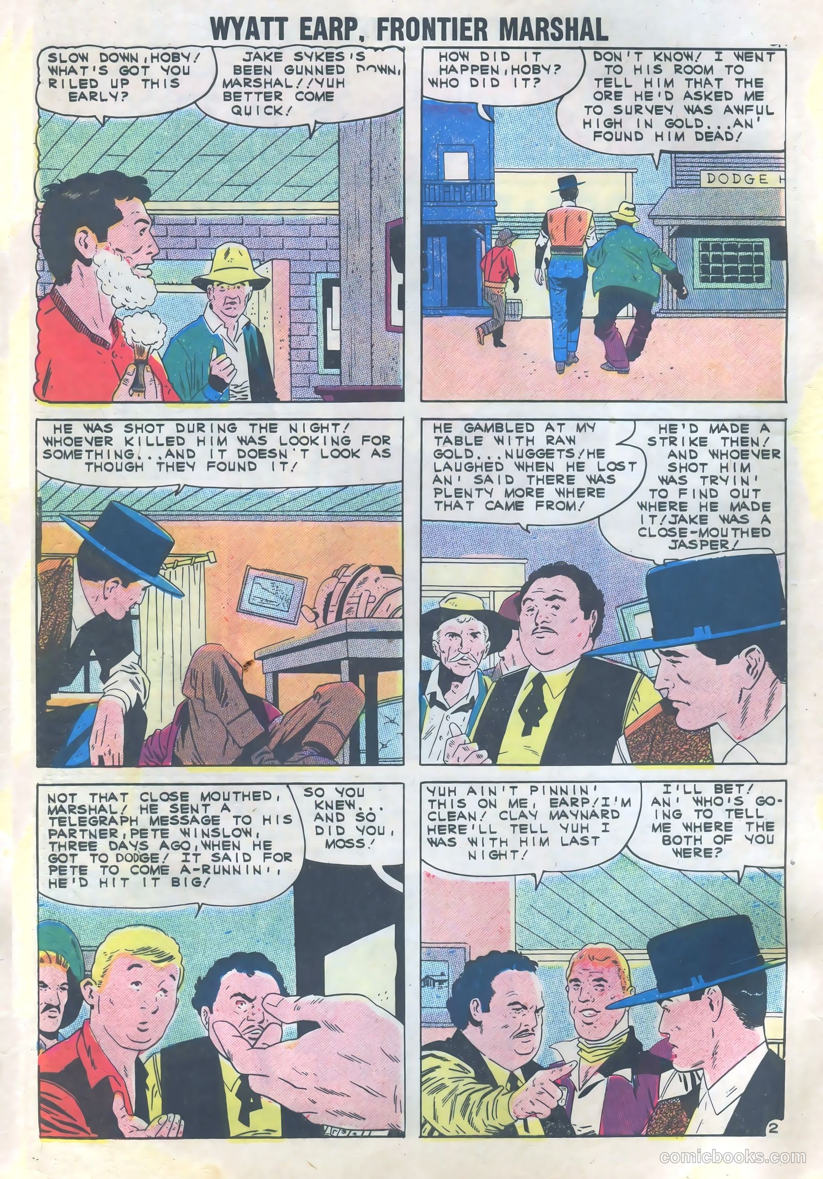 Wyatt Earp, Frontier Marshal #39 (1961) — page 4 of 36
