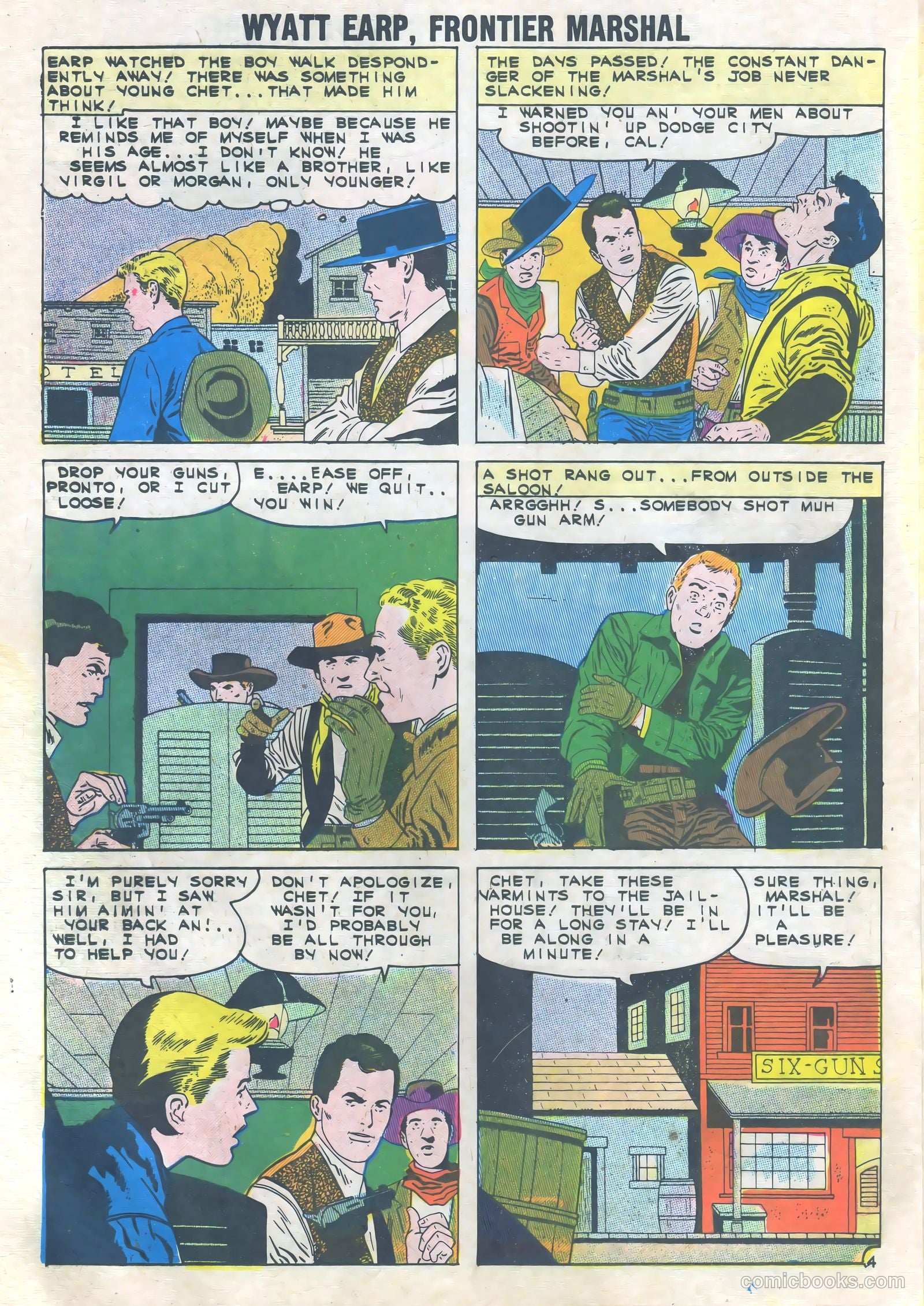 Wyatt Earp, Frontier Marshal #39 (1961) — page 26 of 36