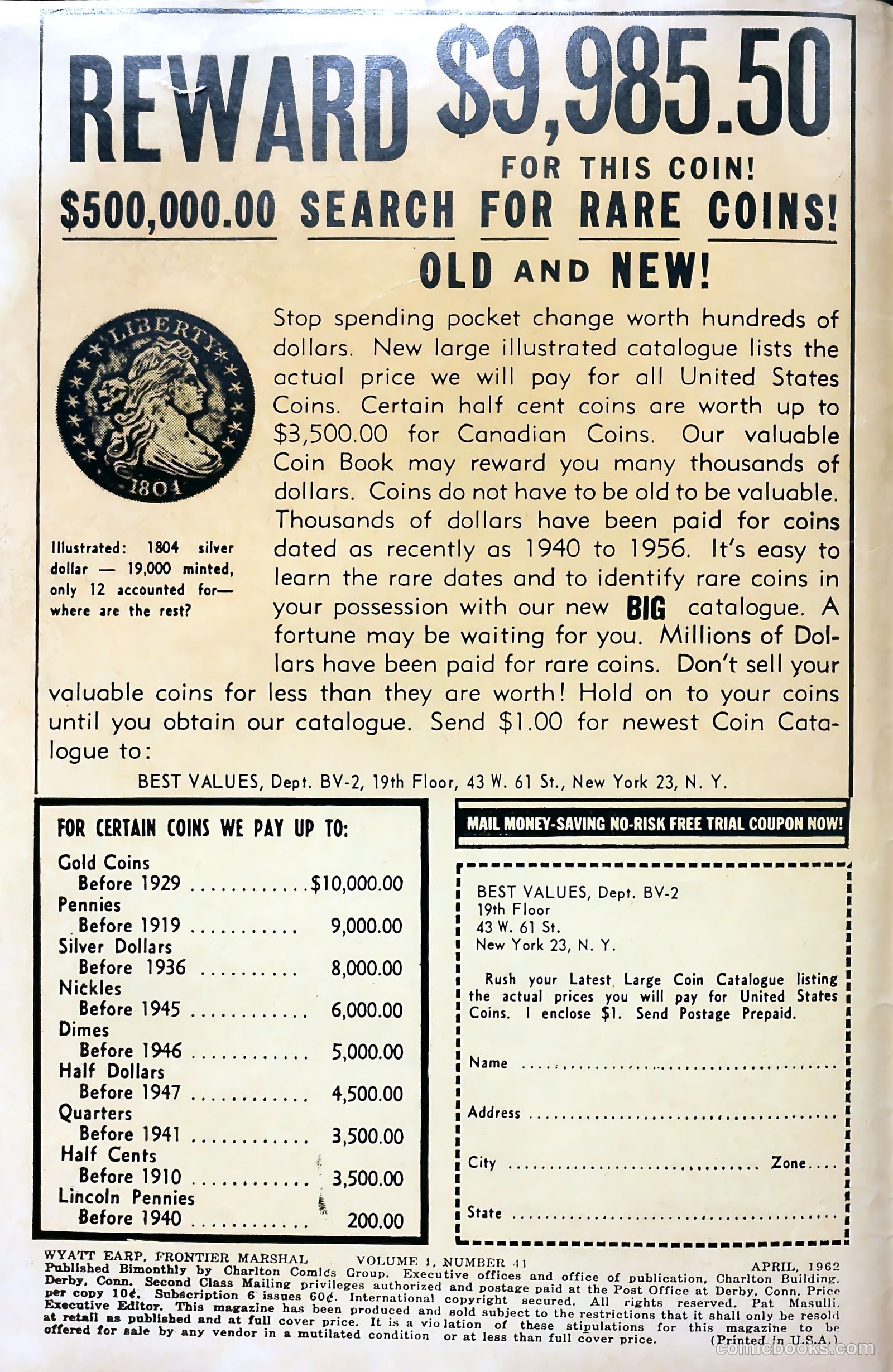 Wyatt Earp, Frontier Marshal #41 (1962) — page 2 of 36