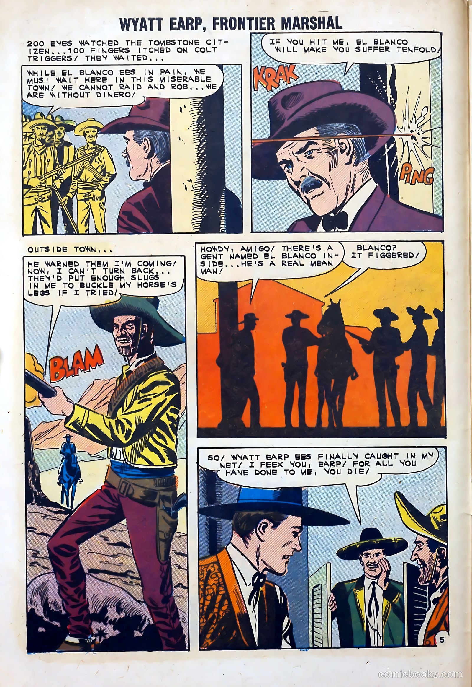 Wyatt Earp, Frontier Marshal #41 (1962) — page 8 of 36