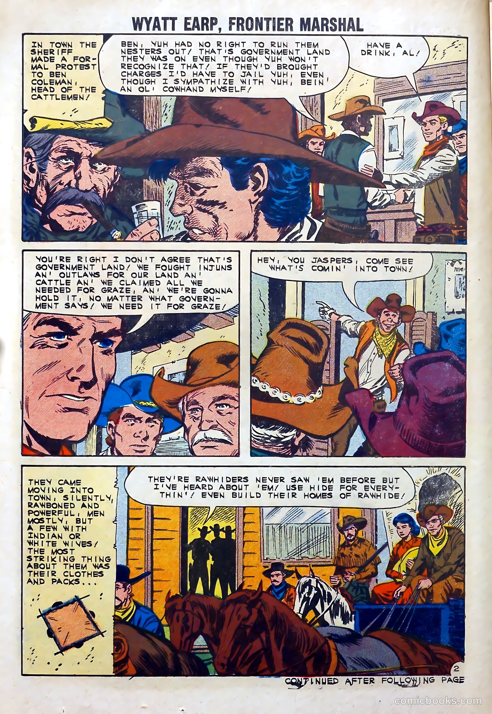 Wyatt Earp, Frontier Marshal #41 (1962) — page 14 of 36