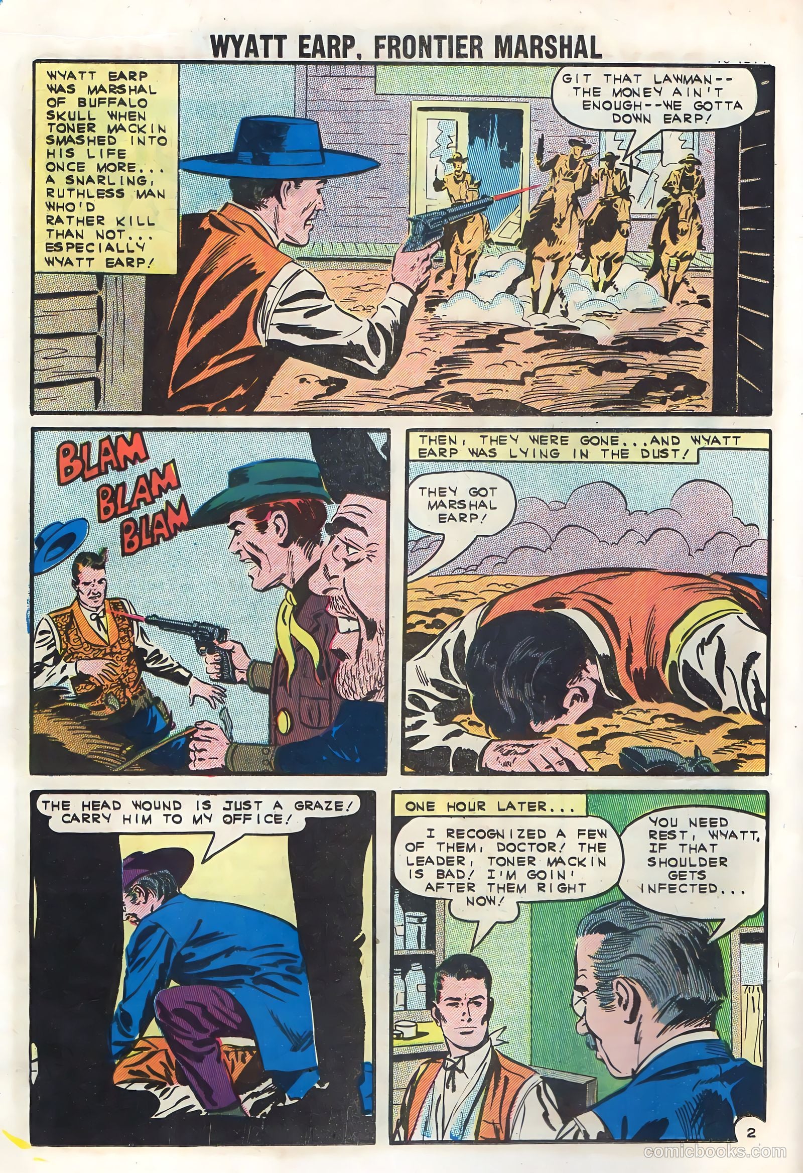Wyatt Earp, Frontier Marshal #42 (1962) — page 16 of 36