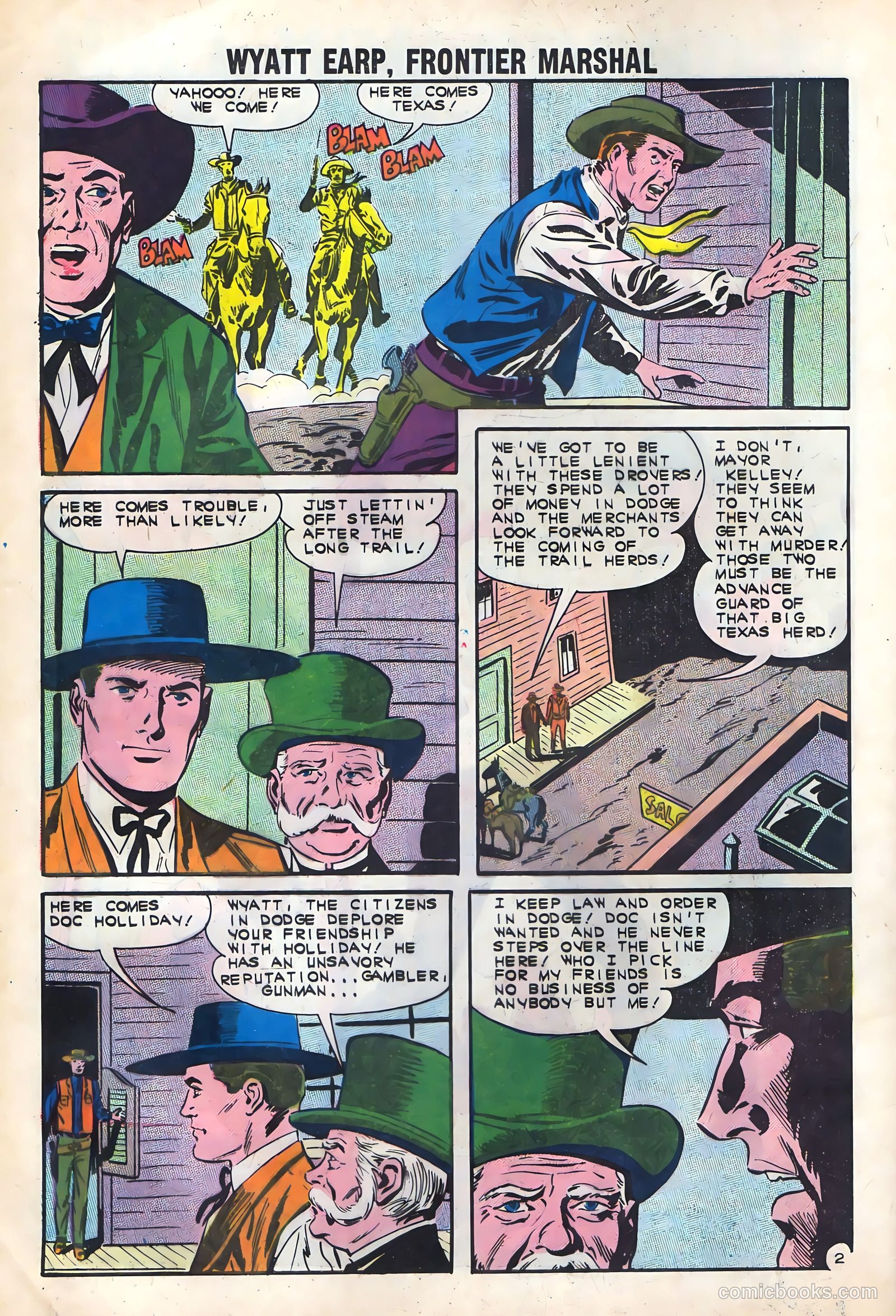 Wyatt Earp, Frontier Marshal #43 (1962) — page 4 of 36