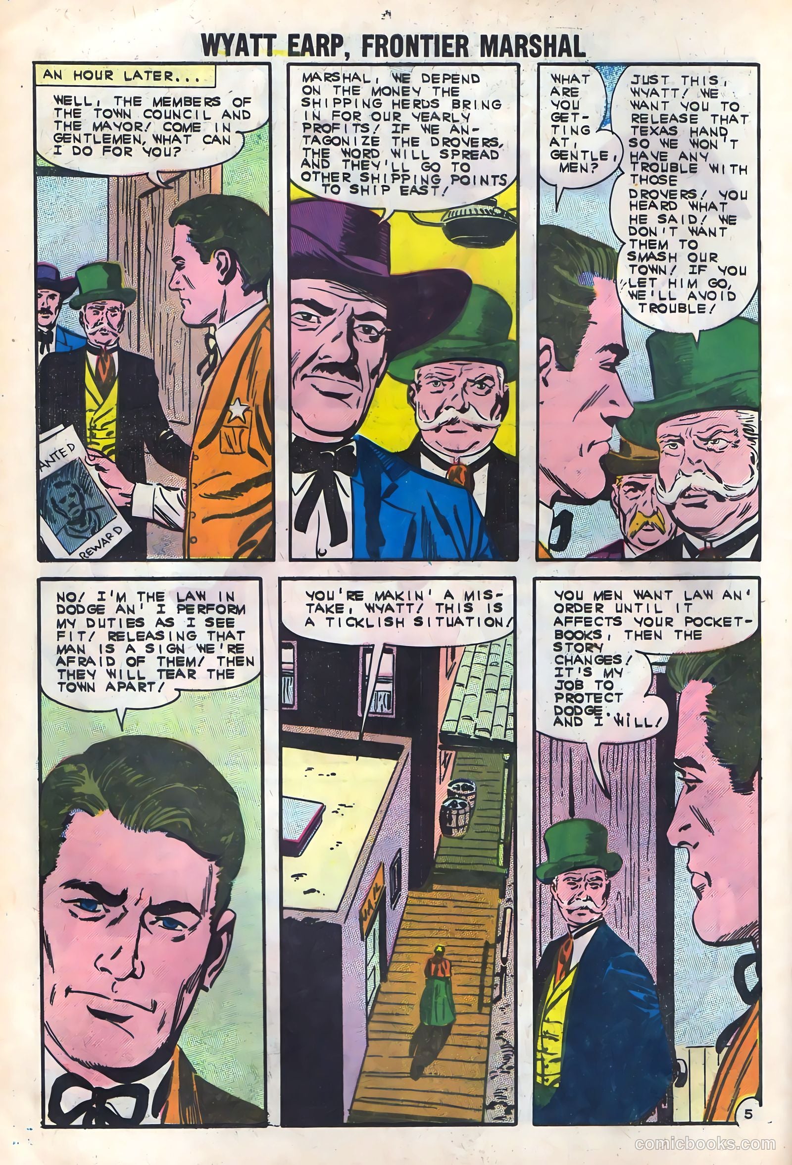 Wyatt Earp, Frontier Marshal #43 (1962) — page 8 of 36