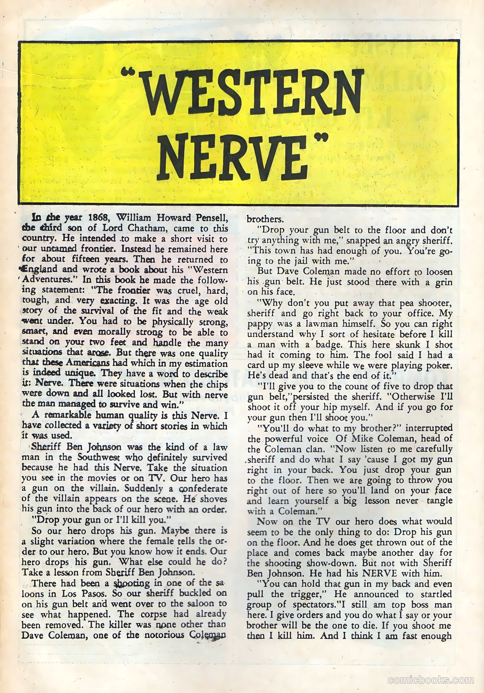 Wyatt Earp, Frontier Marshal #43 (1962) — page 16 of 36