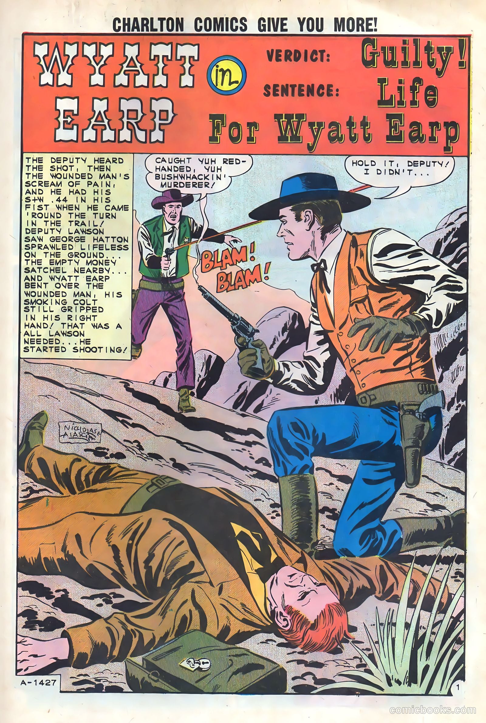 Wyatt Earp, Frontier Marshal #43 (1962) — page 25 of 36