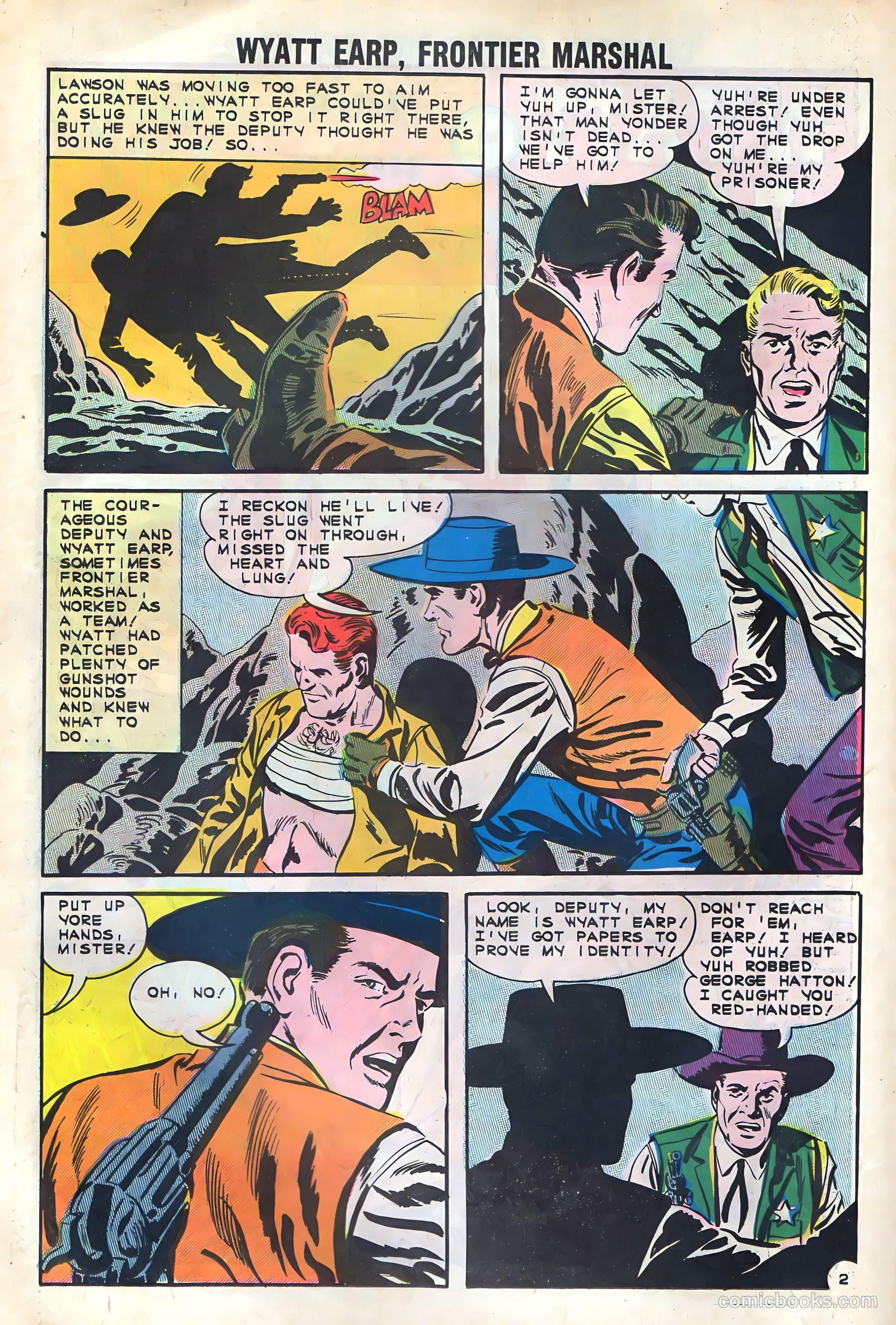 Wyatt Earp, Frontier Marshal #43 (1962) — page 26 of 36