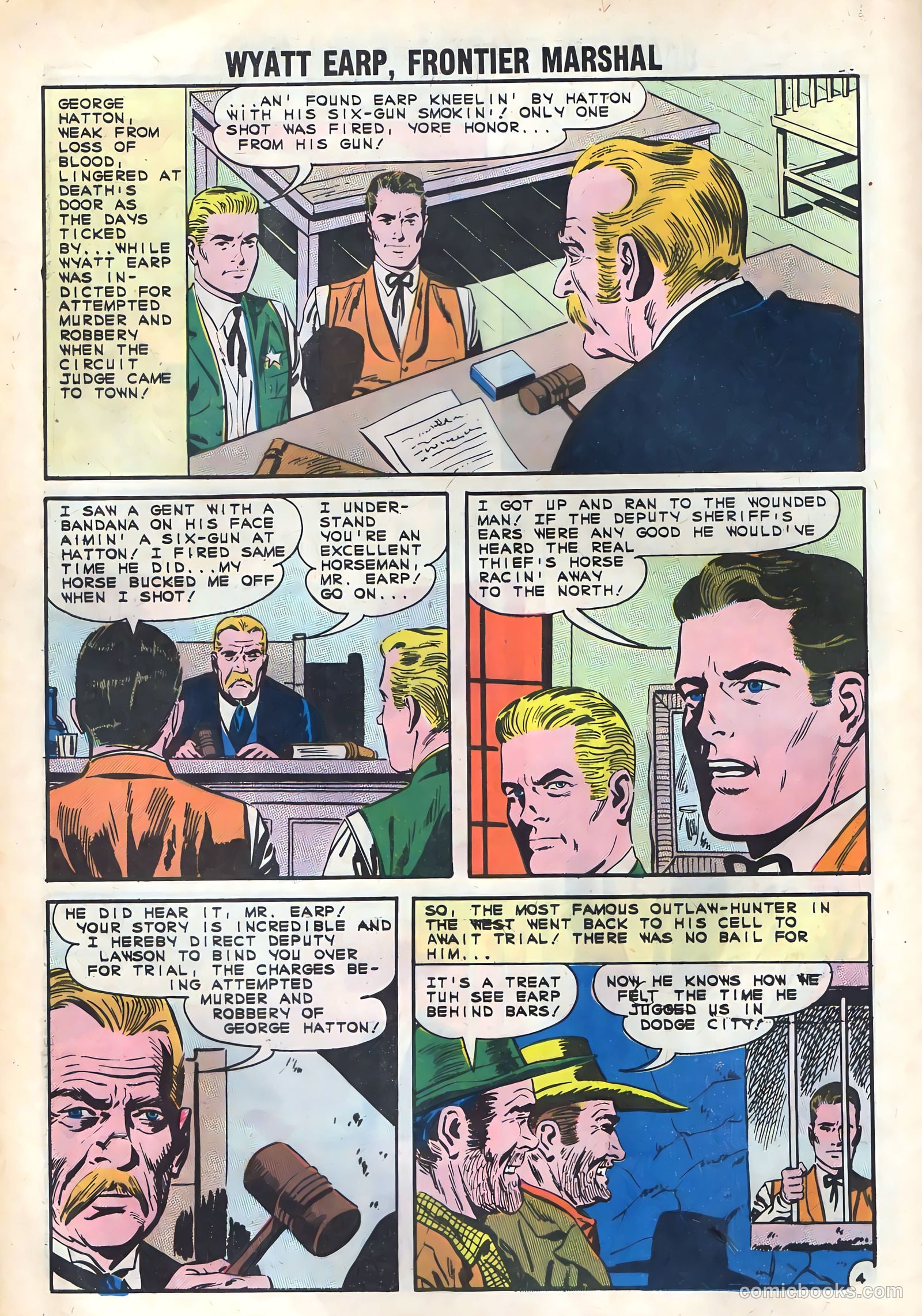 Wyatt Earp, Frontier Marshal #43 (1962) — page 28 of 36