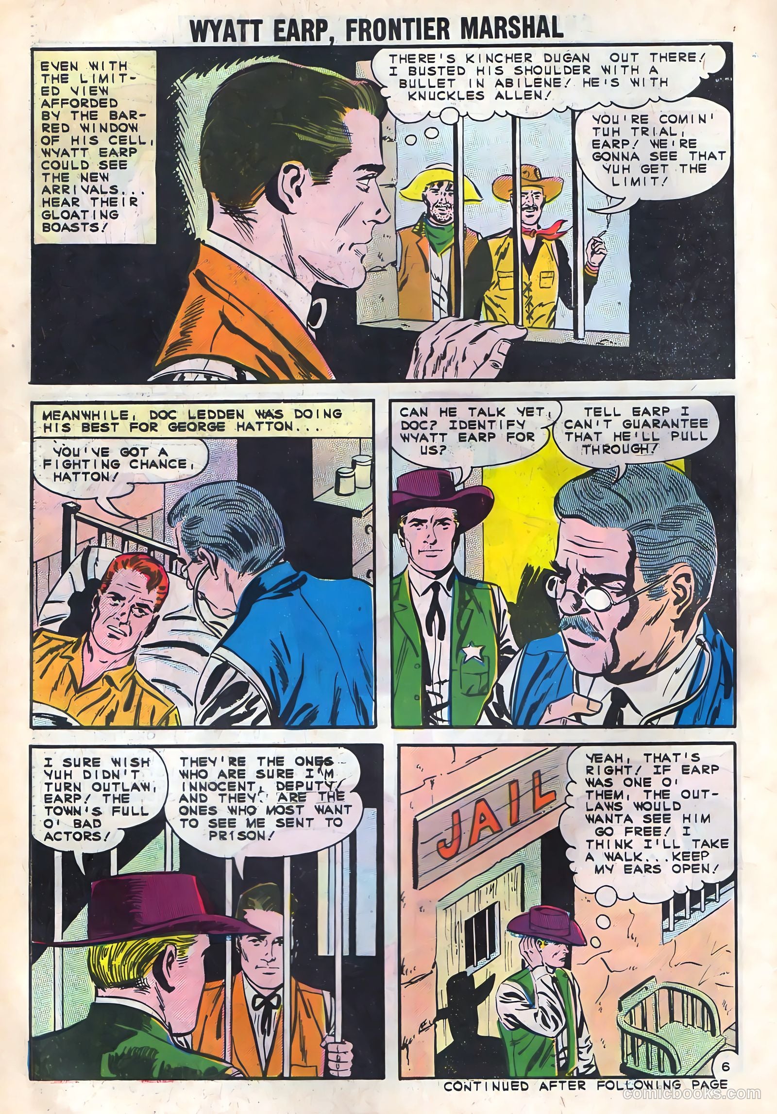 Wyatt Earp, Frontier Marshal #43 (1962) — page 30 of 36