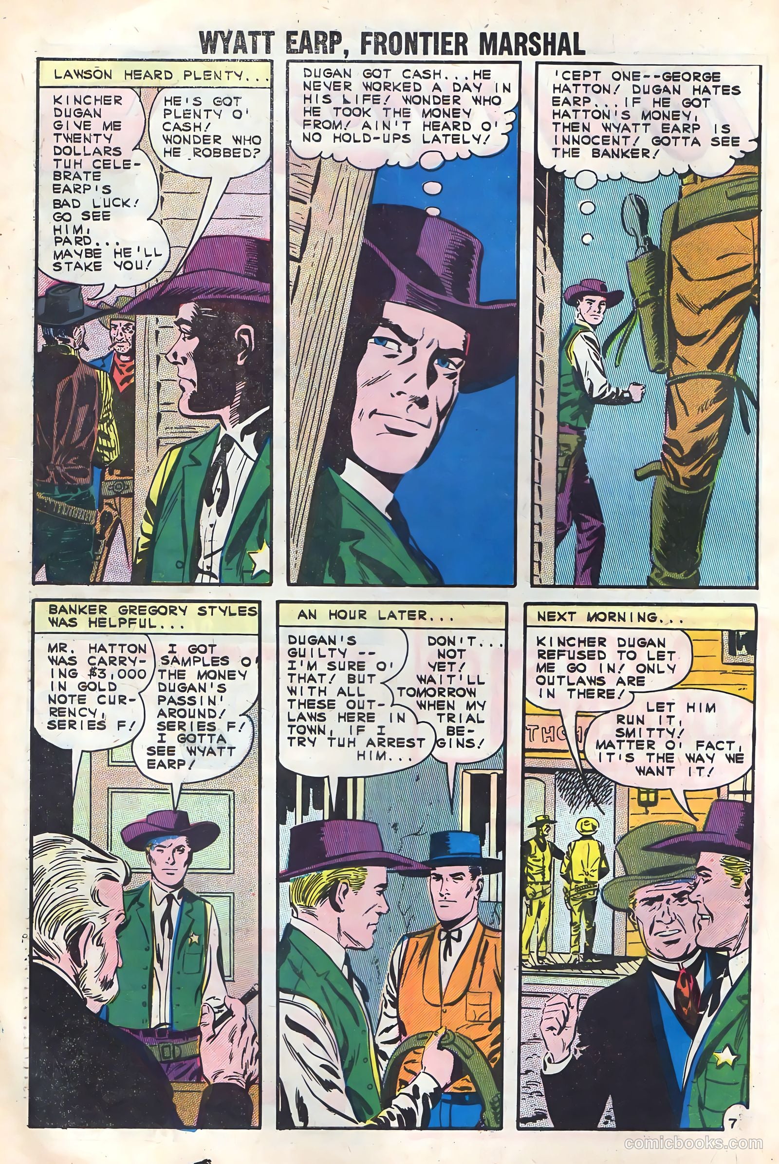 Wyatt Earp, Frontier Marshal #43 (1962) — page 32 of 36