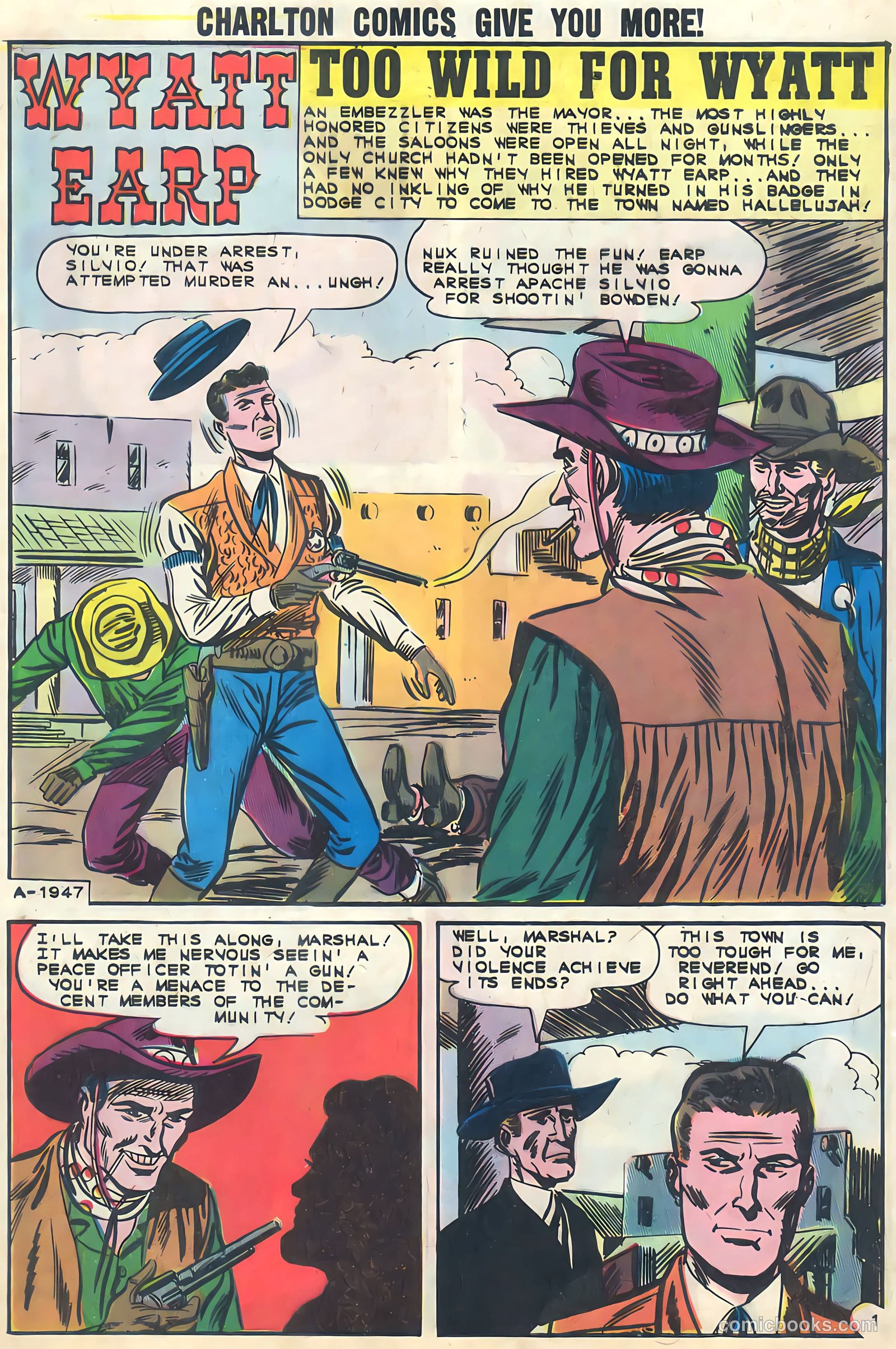 Wyatt Earp, Frontier Marshal #44 (1962) — page 9 of 36