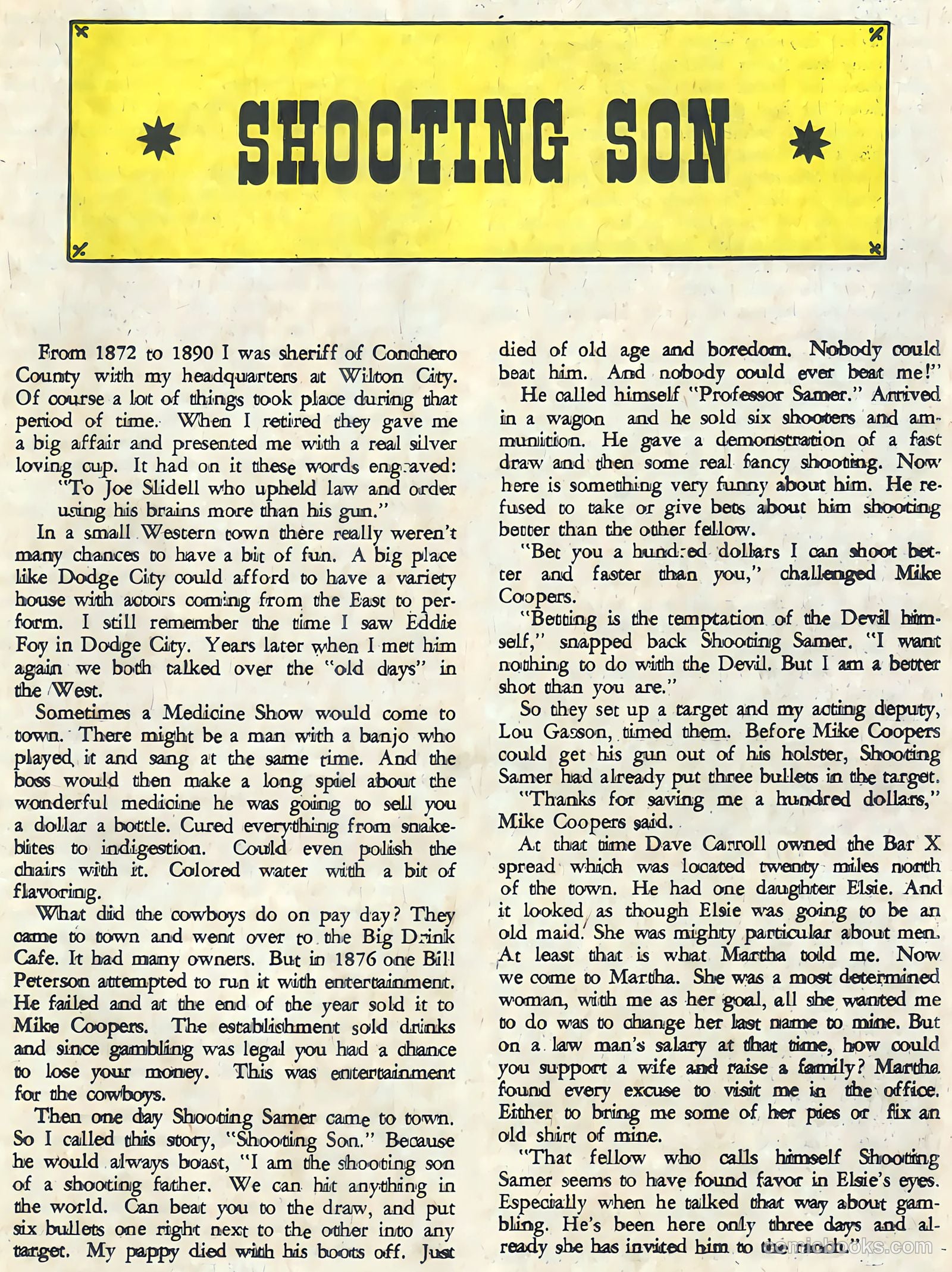 Wyatt Earp, Frontier Marshal #44 (1962) — page 19 of 36