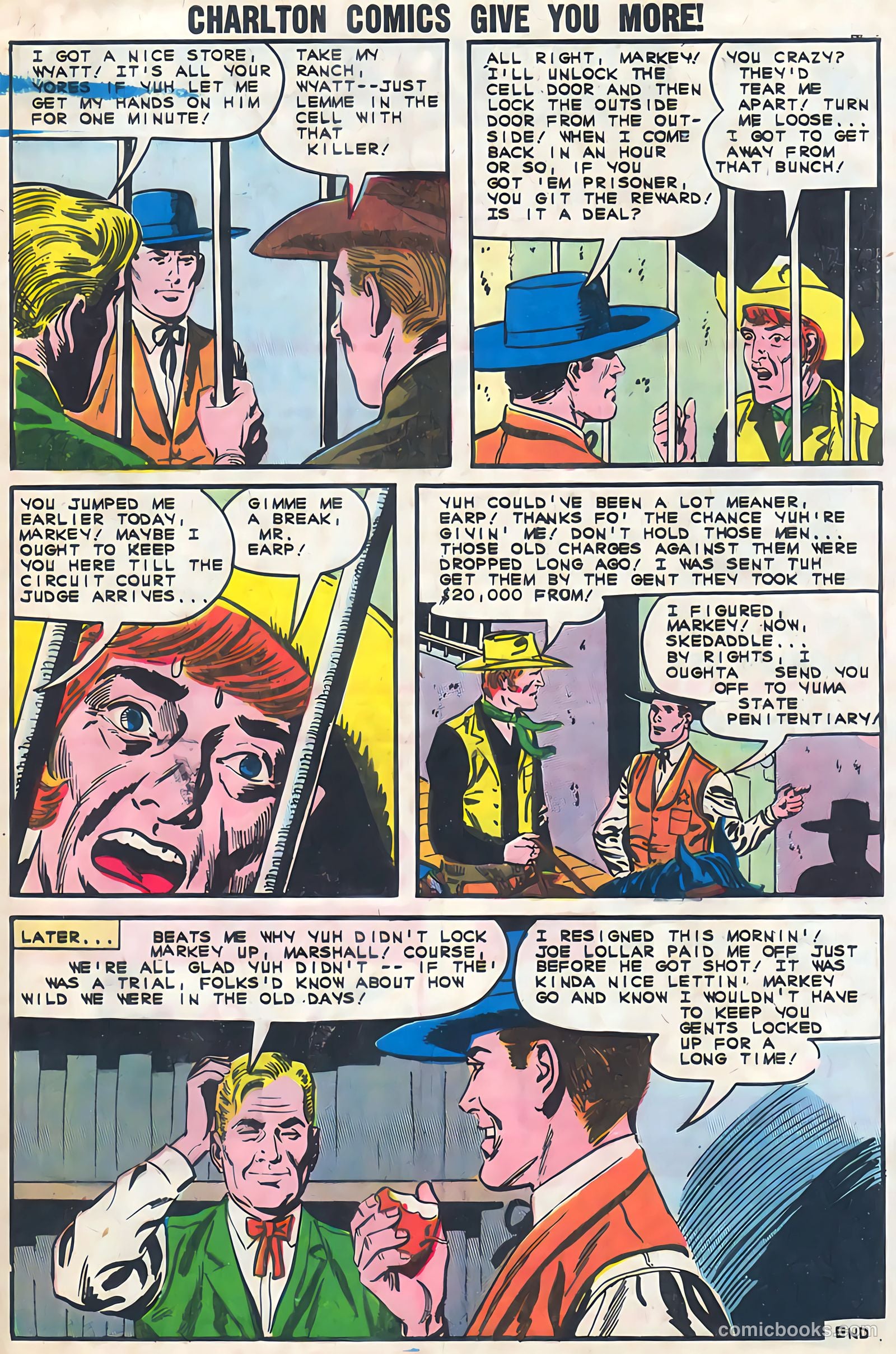 Wyatt Earp, Frontier Marshal #44 (1962) — page 33 of 36