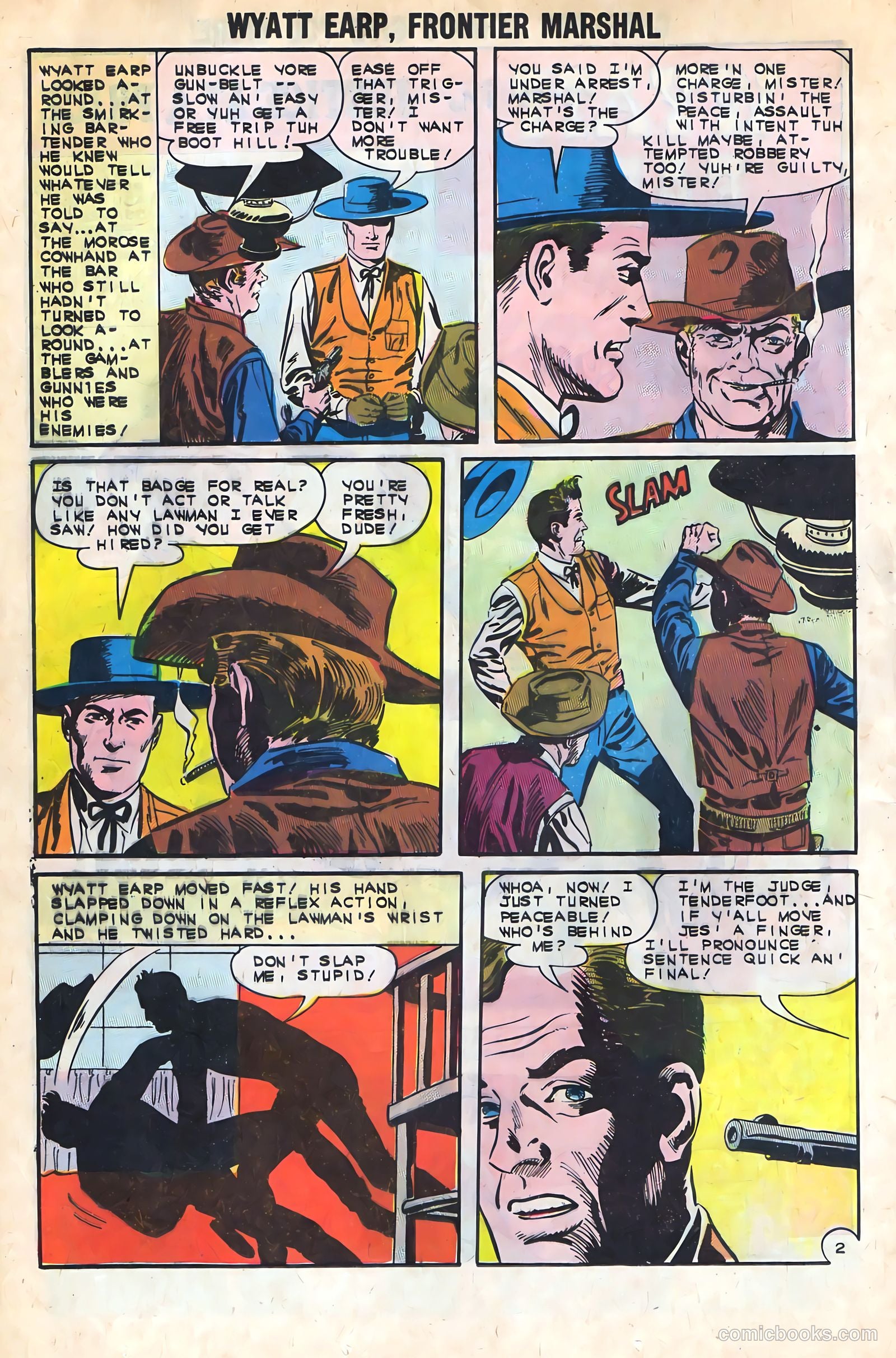 Wyatt Earp, Frontier Marshal #45 (1962) — page 12 of 36
