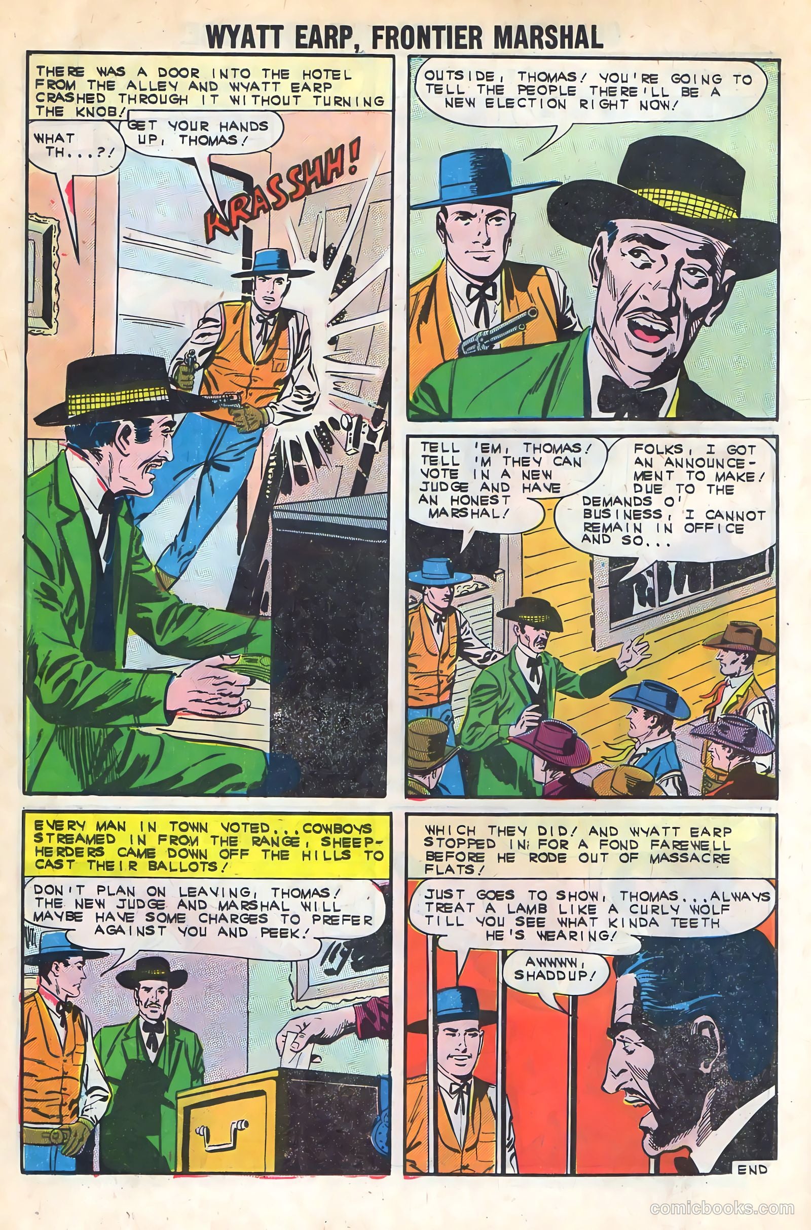 Wyatt Earp, Frontier Marshal #45 (1962) — page 18 of 36