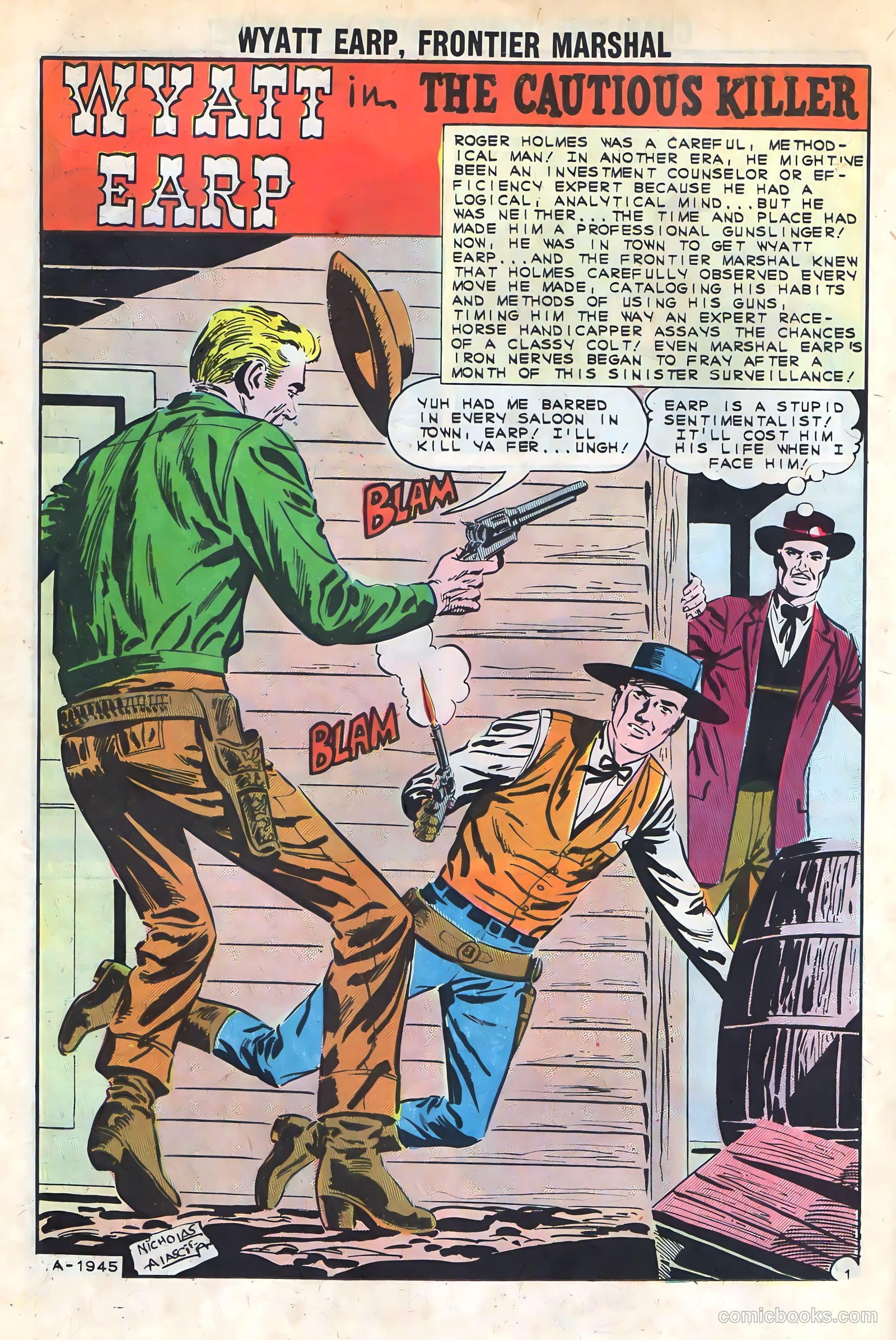 Wyatt Earp, Frontier Marshal #45 (1962) — page 26 of 36