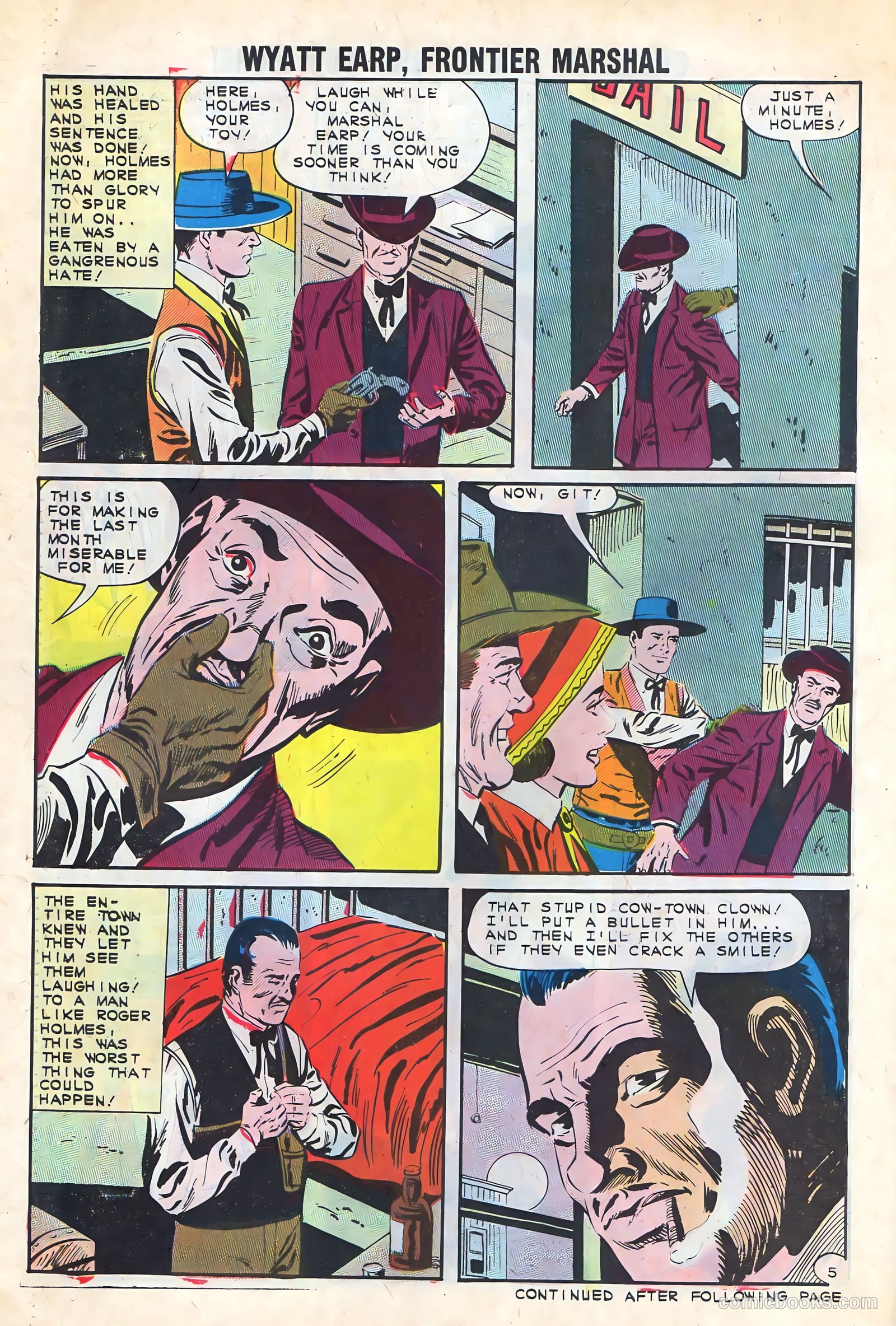 Wyatt Earp, Frontier Marshal #45 (1962) — page 30 of 36