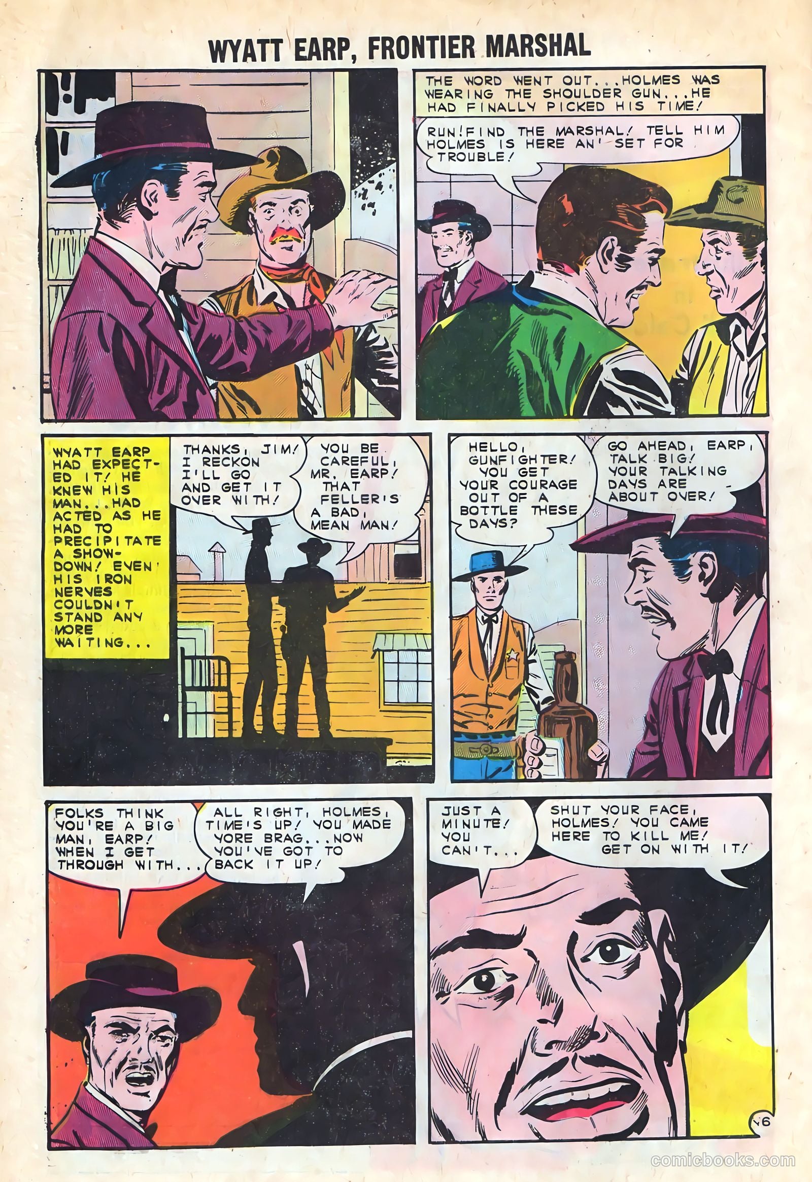 Wyatt Earp, Frontier Marshal #45 (1962) — page 32 of 36
