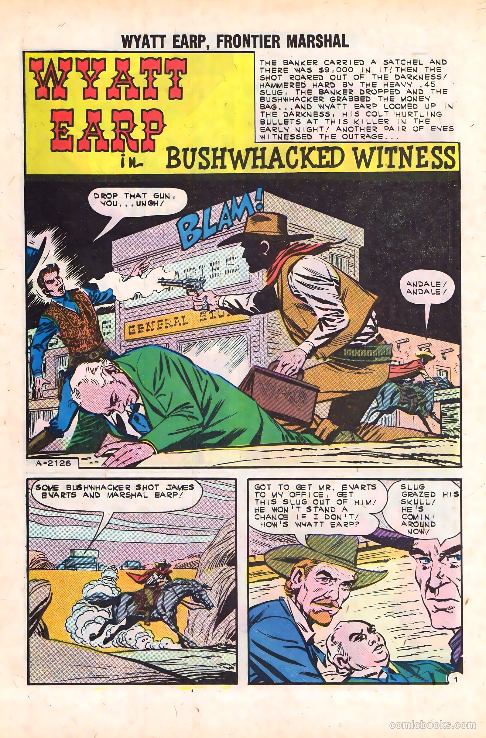 Wyatt Earp, Frontier Marshal #46 (1963) — page 12 of 36