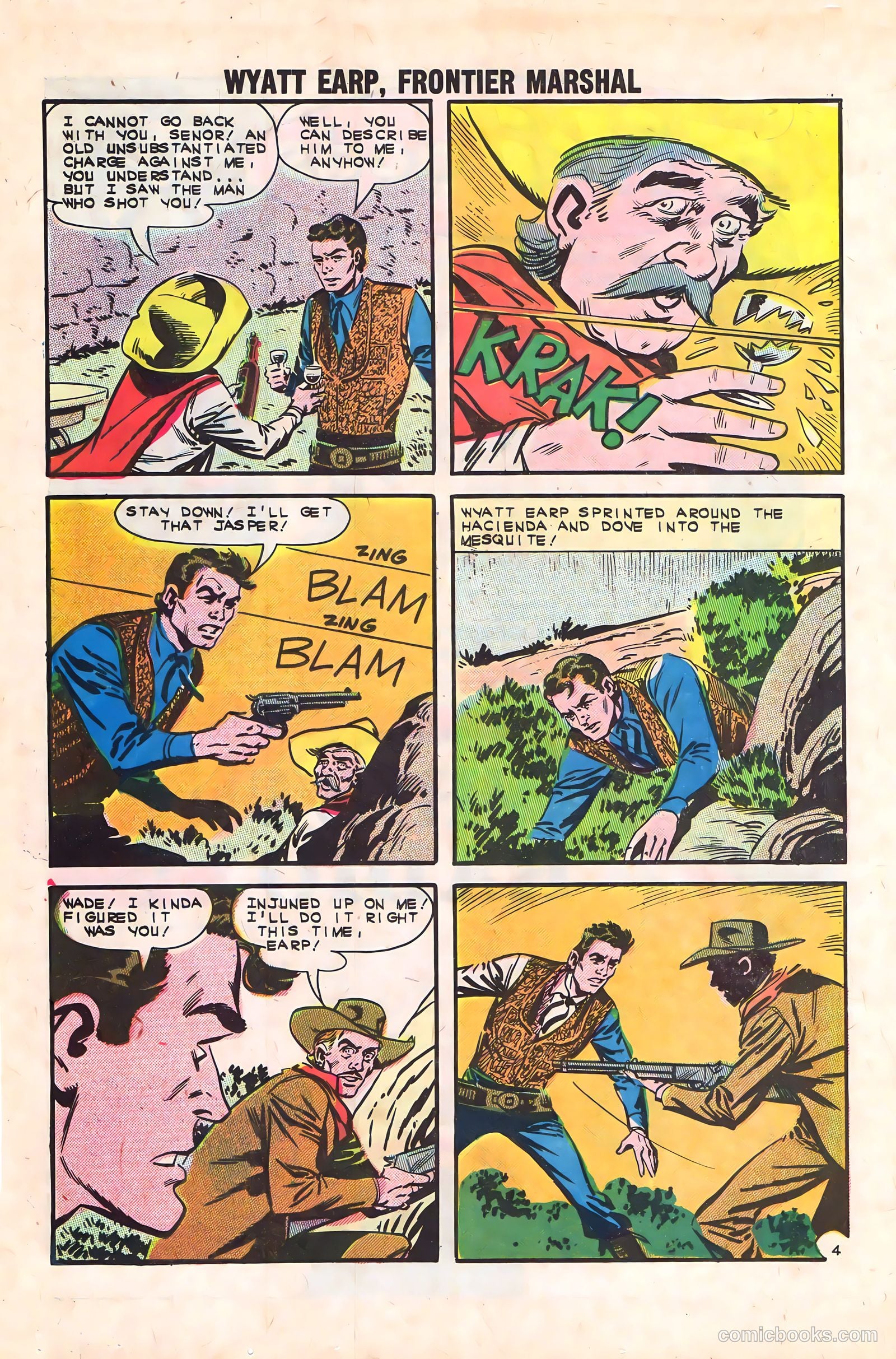 Wyatt Earp, Frontier Marshal #46 (1963) — page 16 of 36