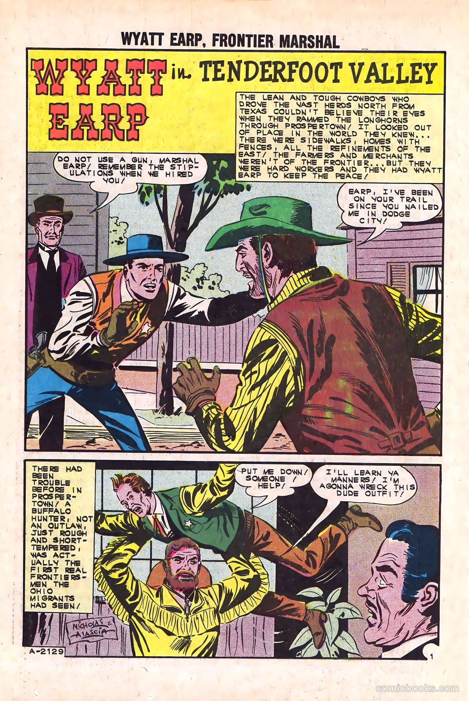 Wyatt Earp, Frontier Marshal #46 (1963) — page 26 of 36