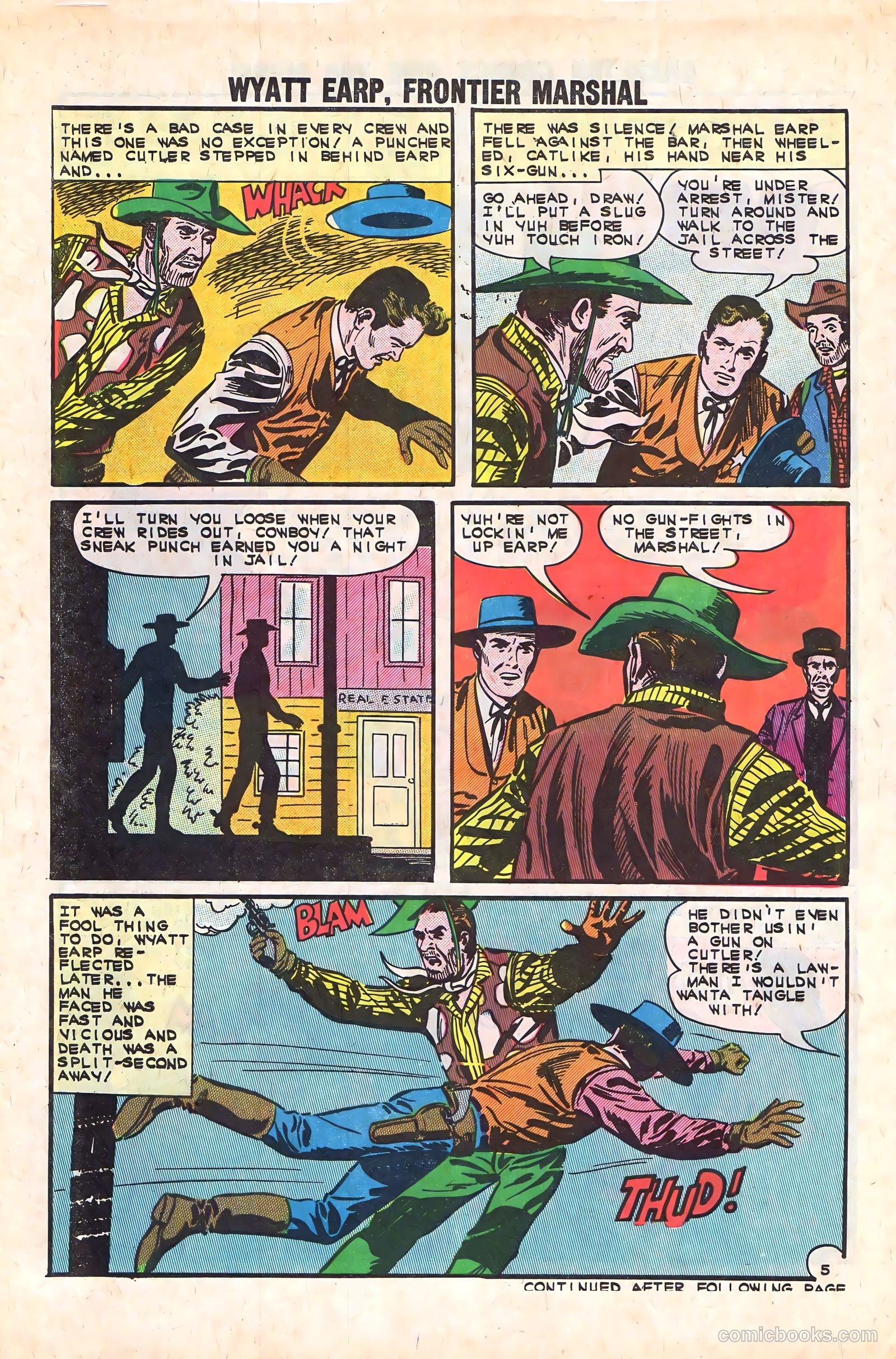 Wyatt Earp, Frontier Marshal #46 (1963) — page 30 of 36
