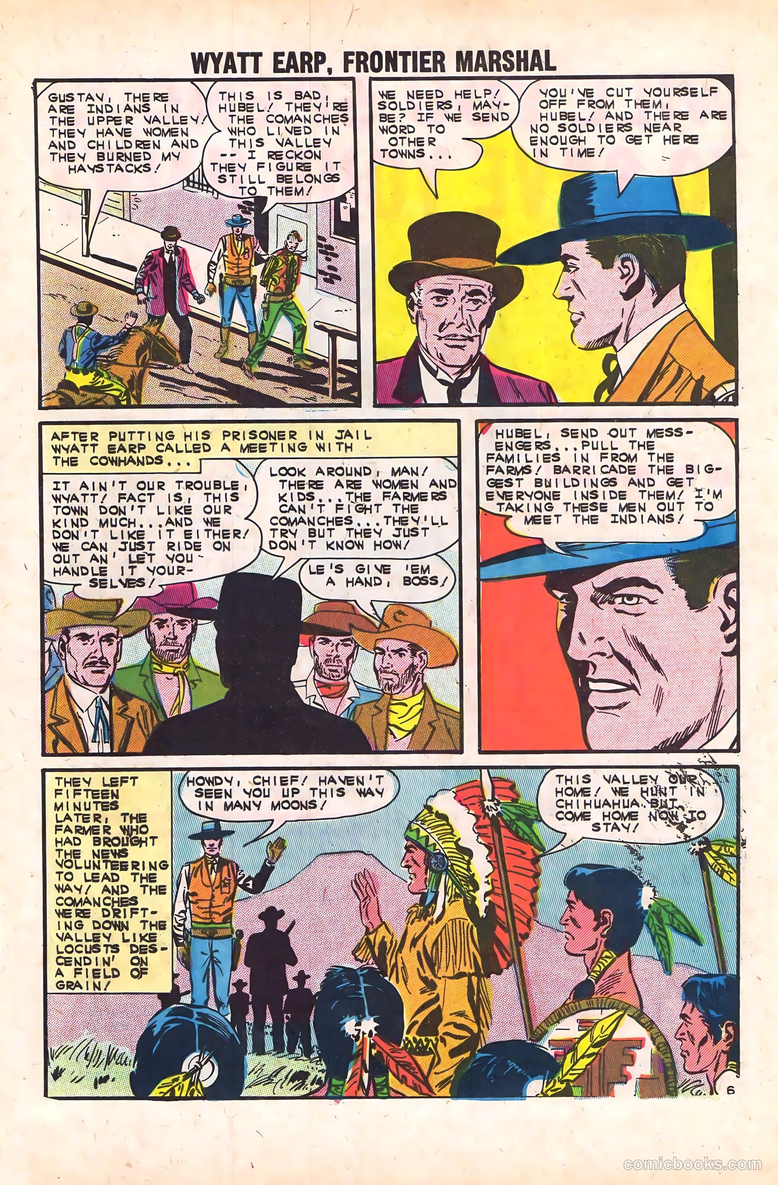 Wyatt Earp, Frontier Marshal #46 (1963) — page 32 of 36