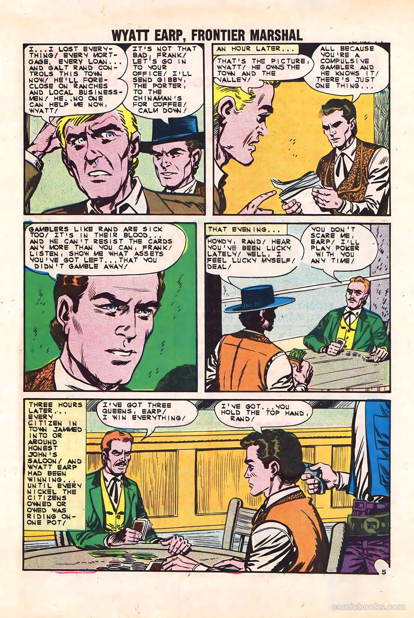 Wyatt Earp, Frontier Marshal #47 (1963) — page 16 of 36