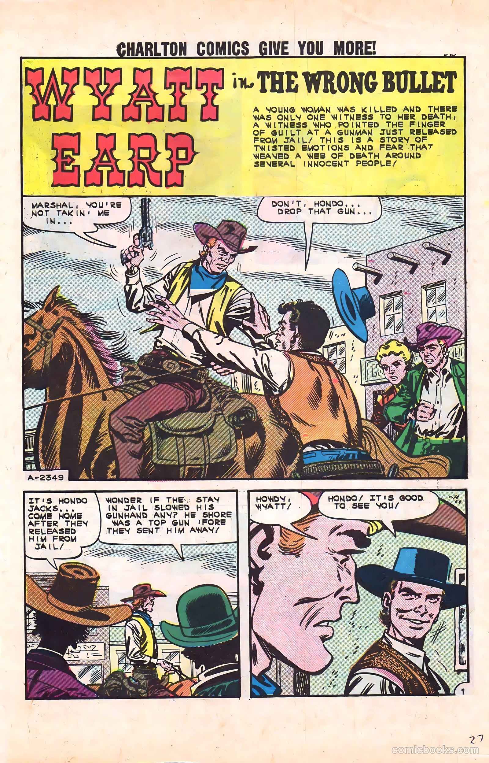 Wyatt Earp, Frontier Marshal #47 (1963) — page 27 of 36