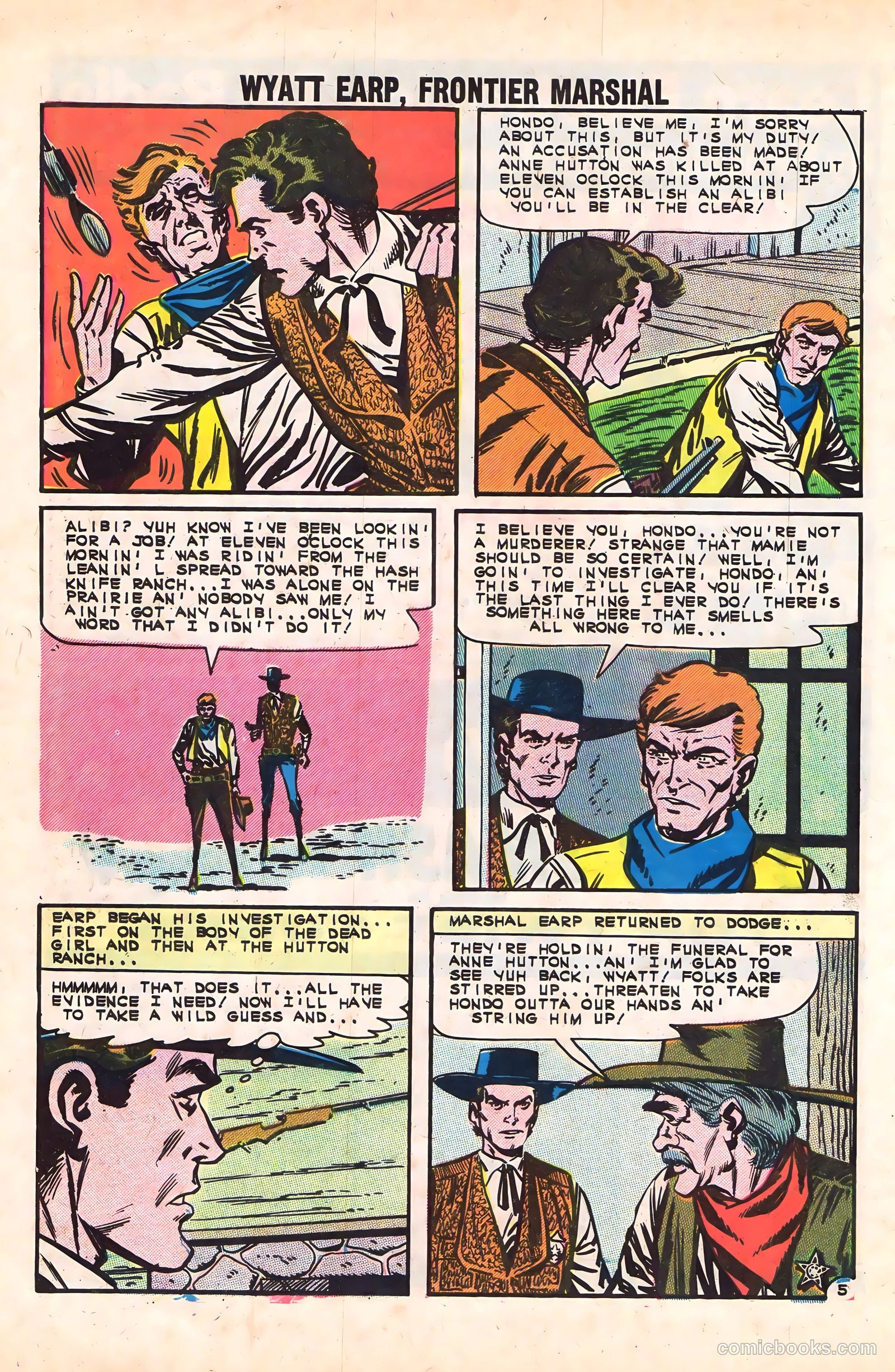 Wyatt Earp, Frontier Marshal #47 (1963) — page 32 of 36