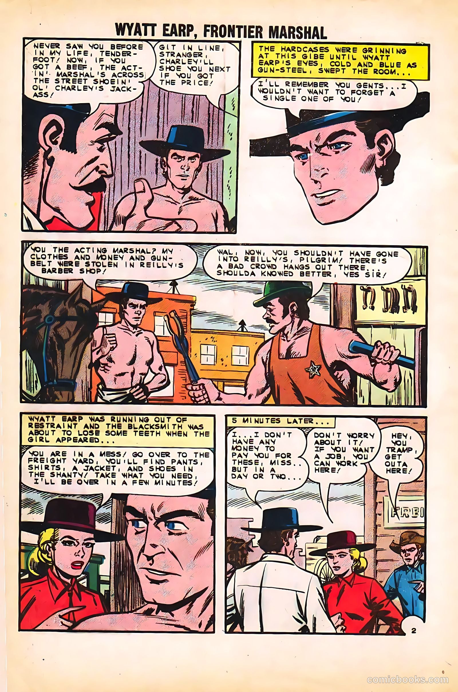 Wyatt Earp, Frontier Marshal #48 (1963) — page 4 of 36