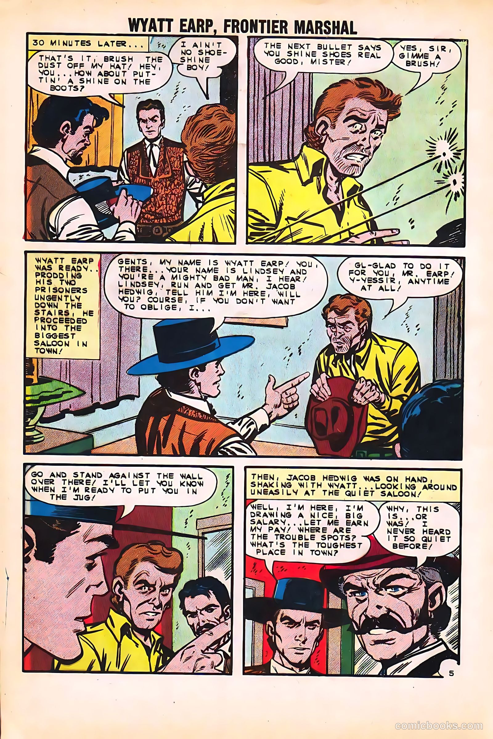 Wyatt Earp, Frontier Marshal #48 (1963) — page 8 of 36