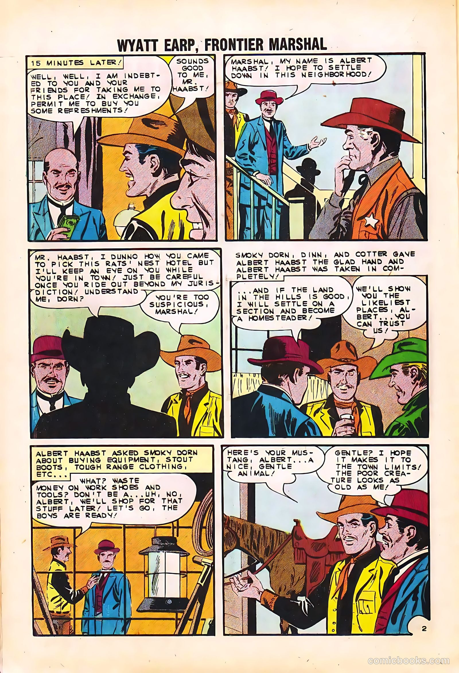 Wyatt Earp, Frontier Marshal #48 (1963) — page 20 of 36