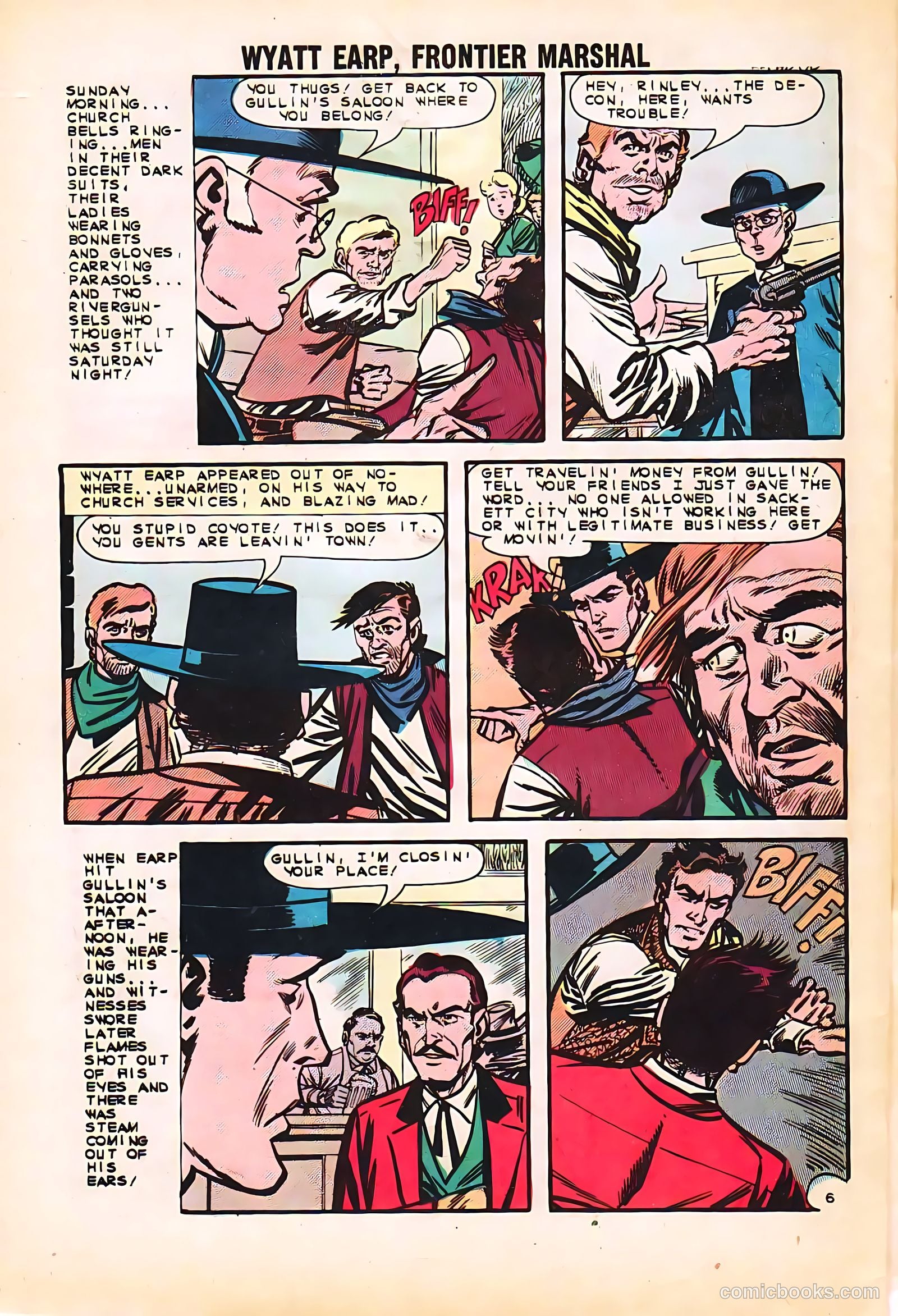 Wyatt Earp, Frontier Marshal #48 (1963) — page 32 of 36