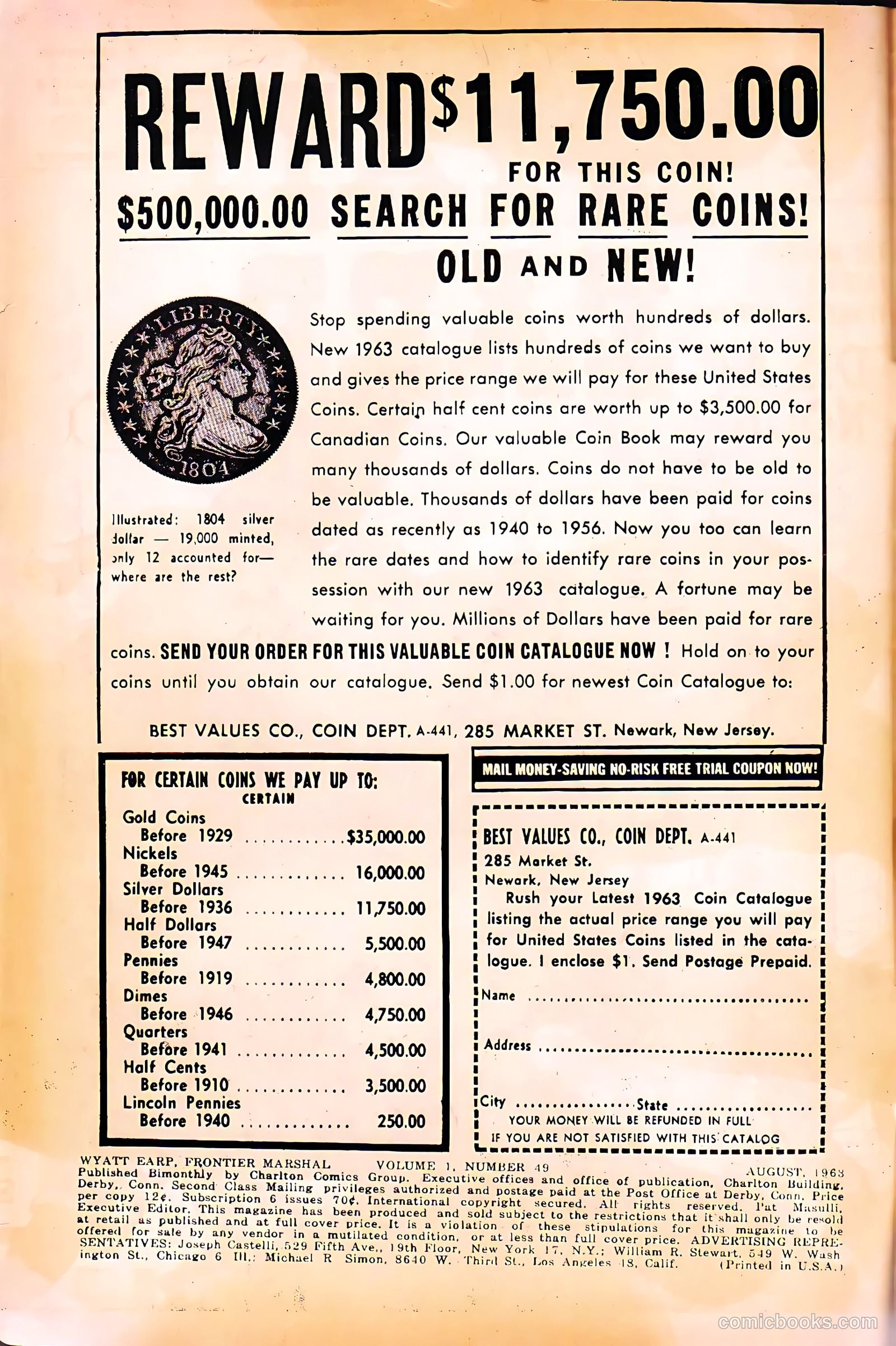 Wyatt Earp, Frontier Marshal #49 (1963) — page 2 of 36