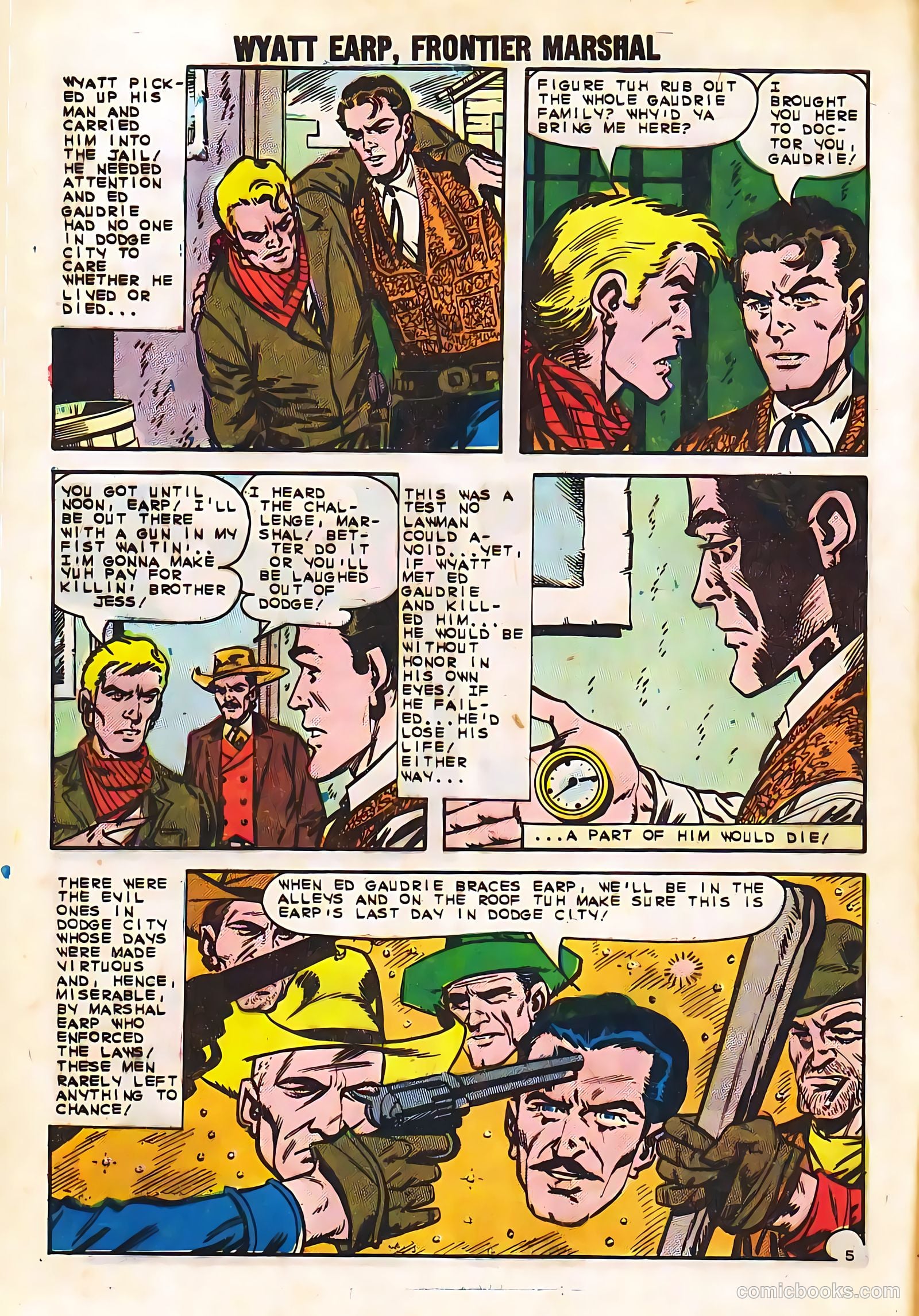 Wyatt Earp, Frontier Marshal #49 (1963) — page 8 of 36