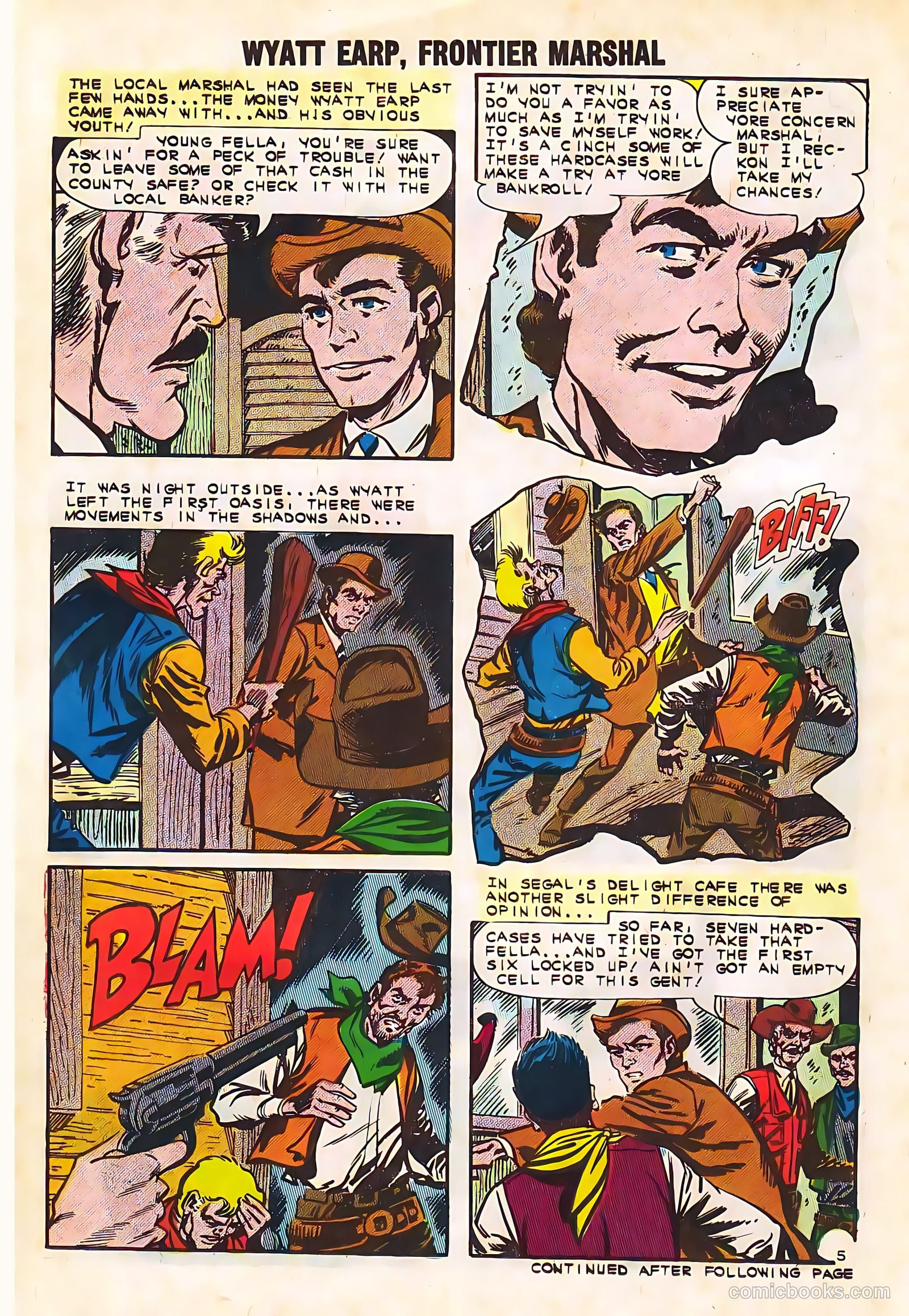 Wyatt Earp, Frontier Marshal #49 (1963) — page 14 of 36