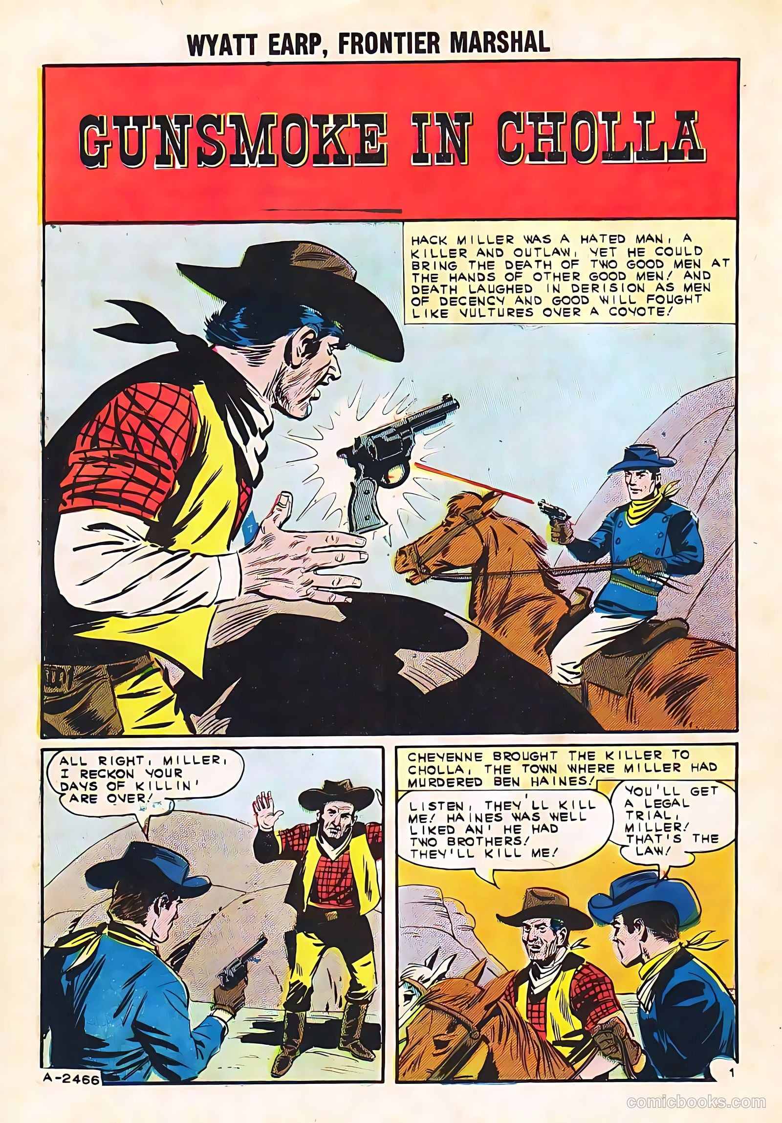 Wyatt Earp, Frontier Marshal #49 (1963) — page 20 of 36