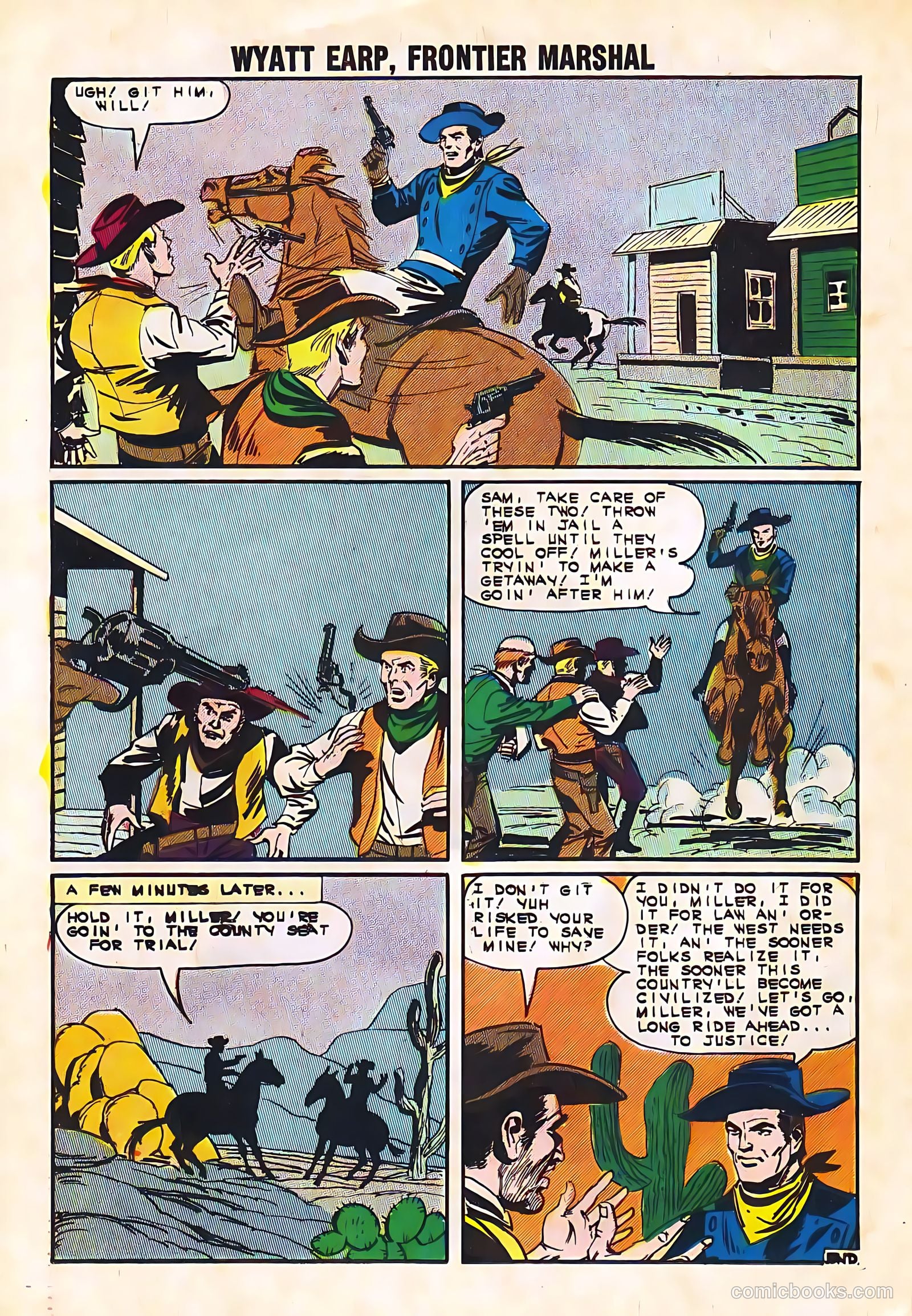 Wyatt Earp, Frontier Marshal #49 (1963) — page 26 of 36