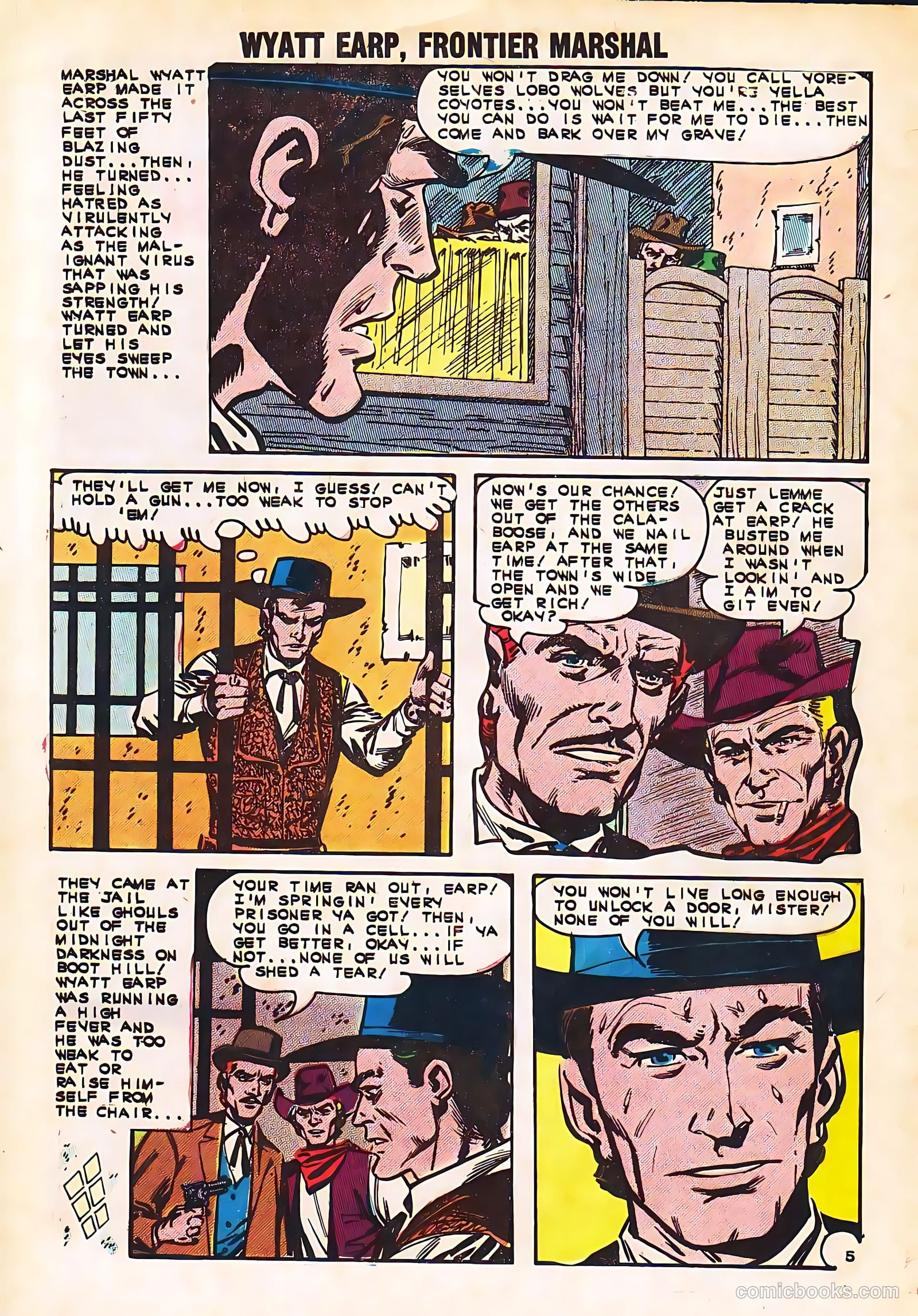 Wyatt Earp, Frontier Marshal #49 (1963) — page 32 of 36
