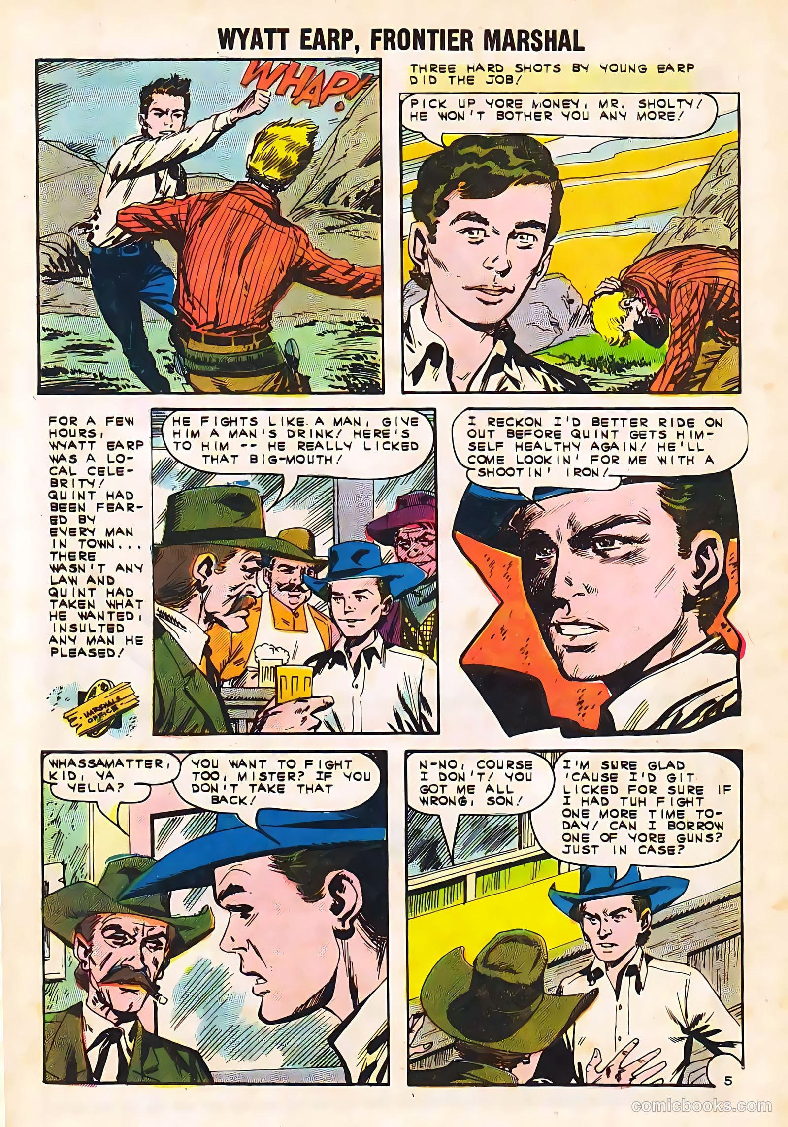 Wyatt Earp, Frontier Marshal #50 (1963) — page 32 of 36